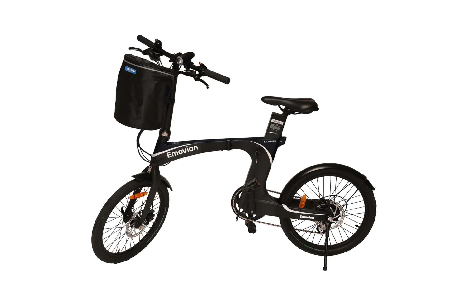 Emovion Lifty - vélo électrique pliable en carbone noir