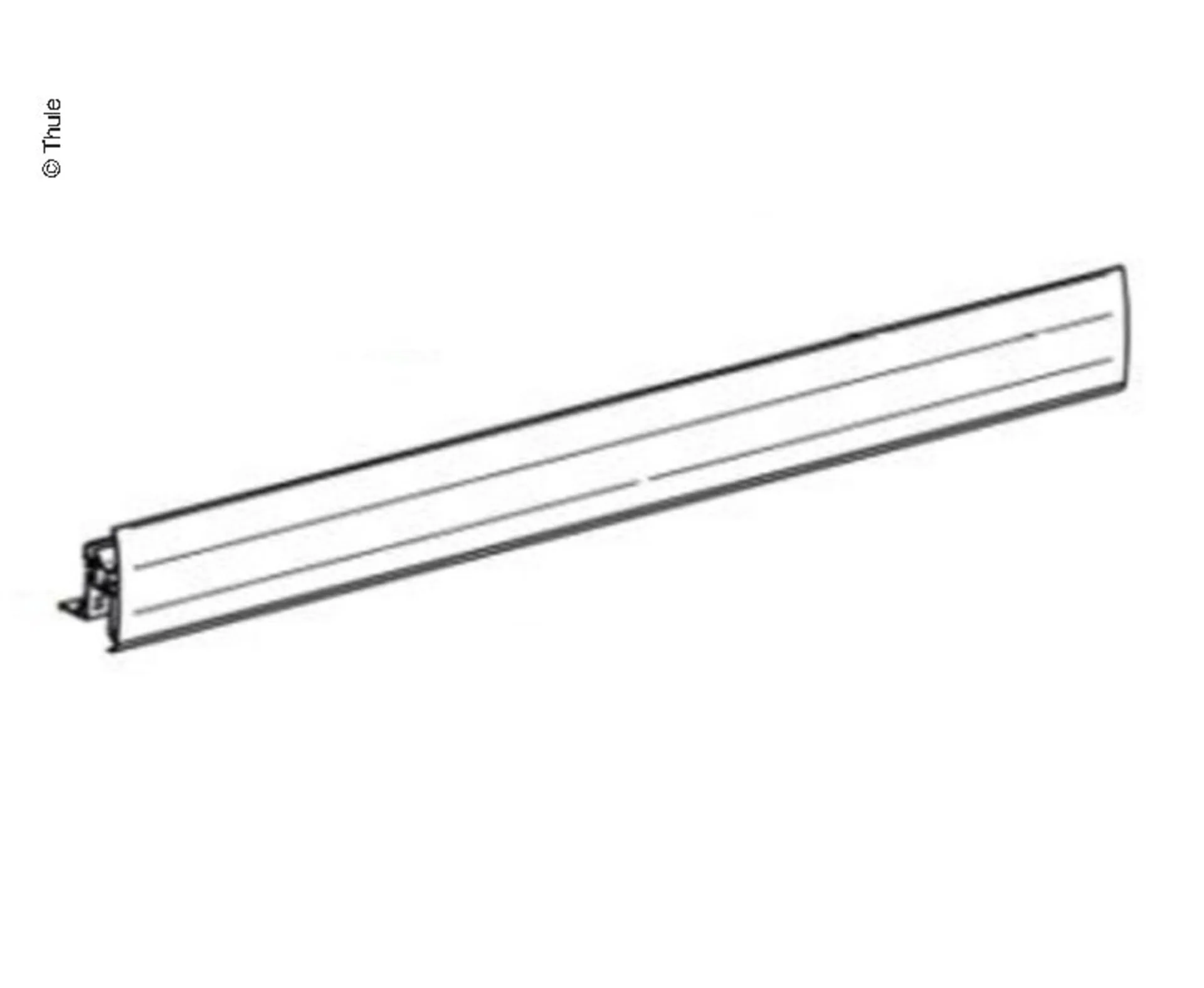 Thule Frontblende für Markise Omnistor 8000 6,0 Meter - Farbe Eloxiert Thule Ersatzteilnummer 1500600929