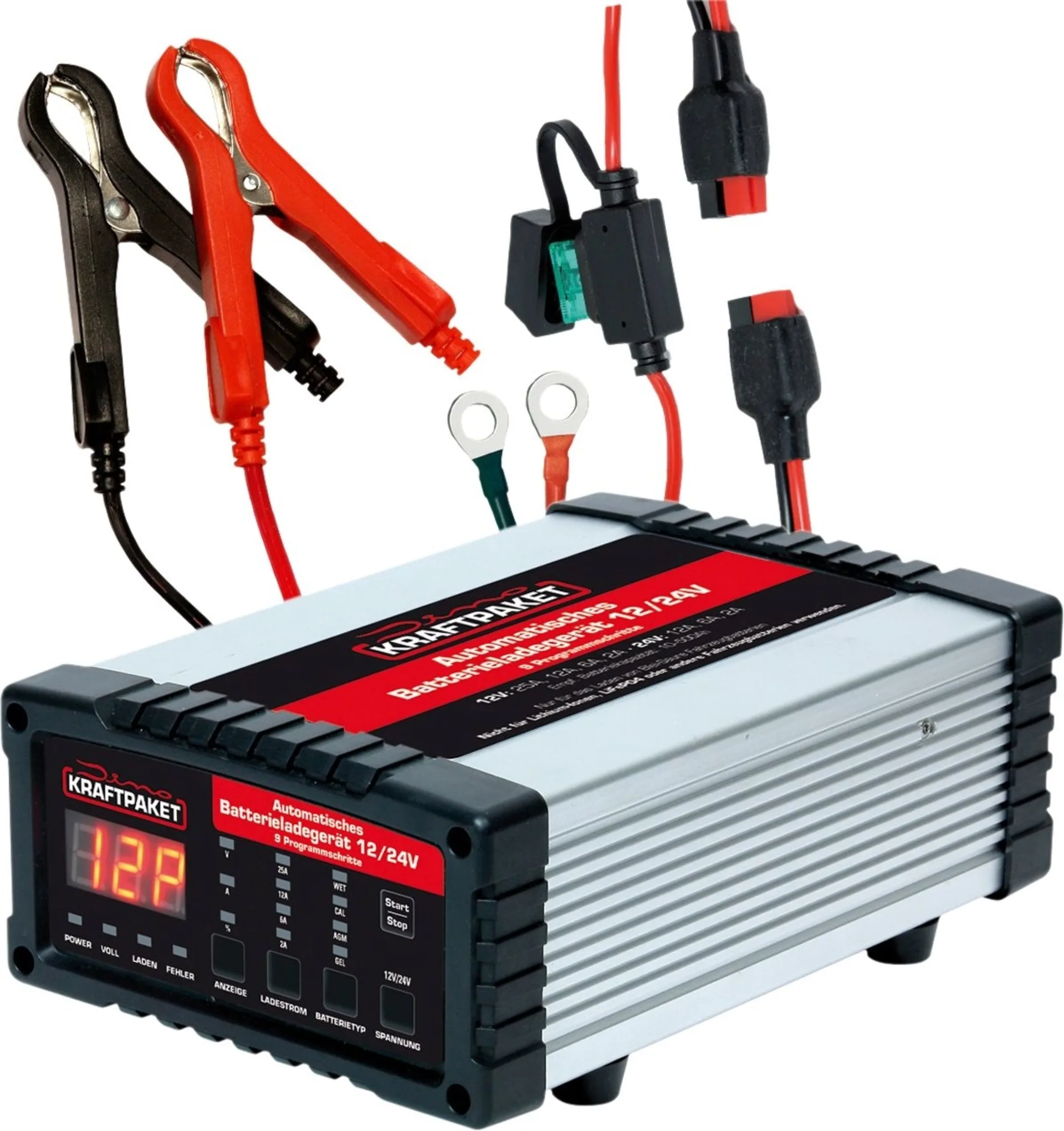 Dino KRAFTPAKET chargeur de batterie 12V/24V 25A Dino KRAFTPAKET chargeur de batterie 12V/24V 25A