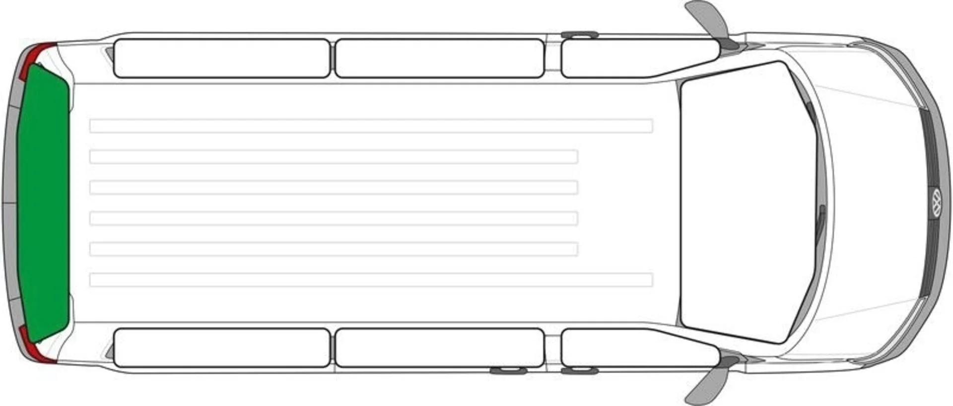 Tapis thermique Isoflex pour la vitre arrière du Ford Transit