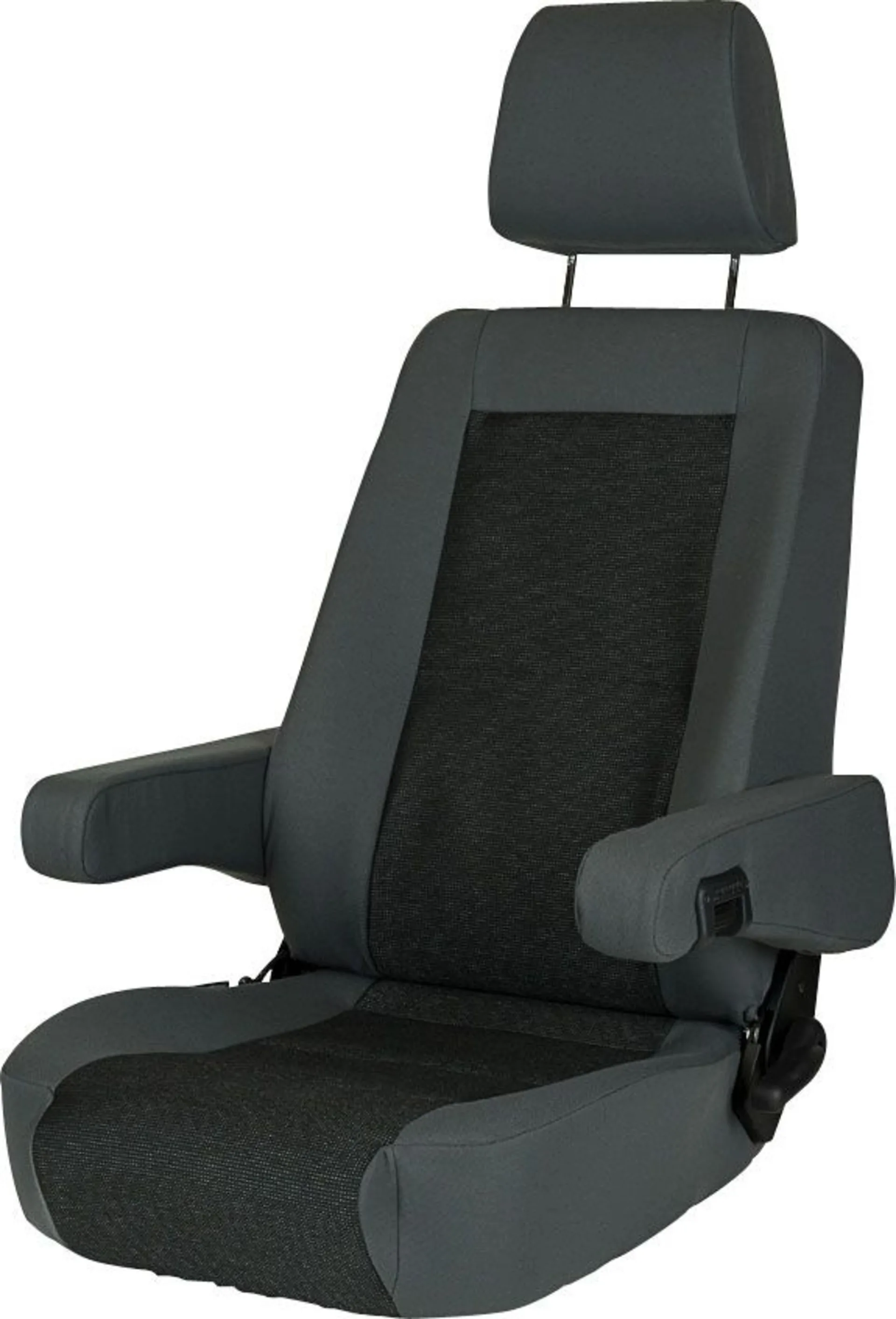Sportscraft Sitz S6.1 Tavoc 2 grau/schwarz mit Lordosenstütze