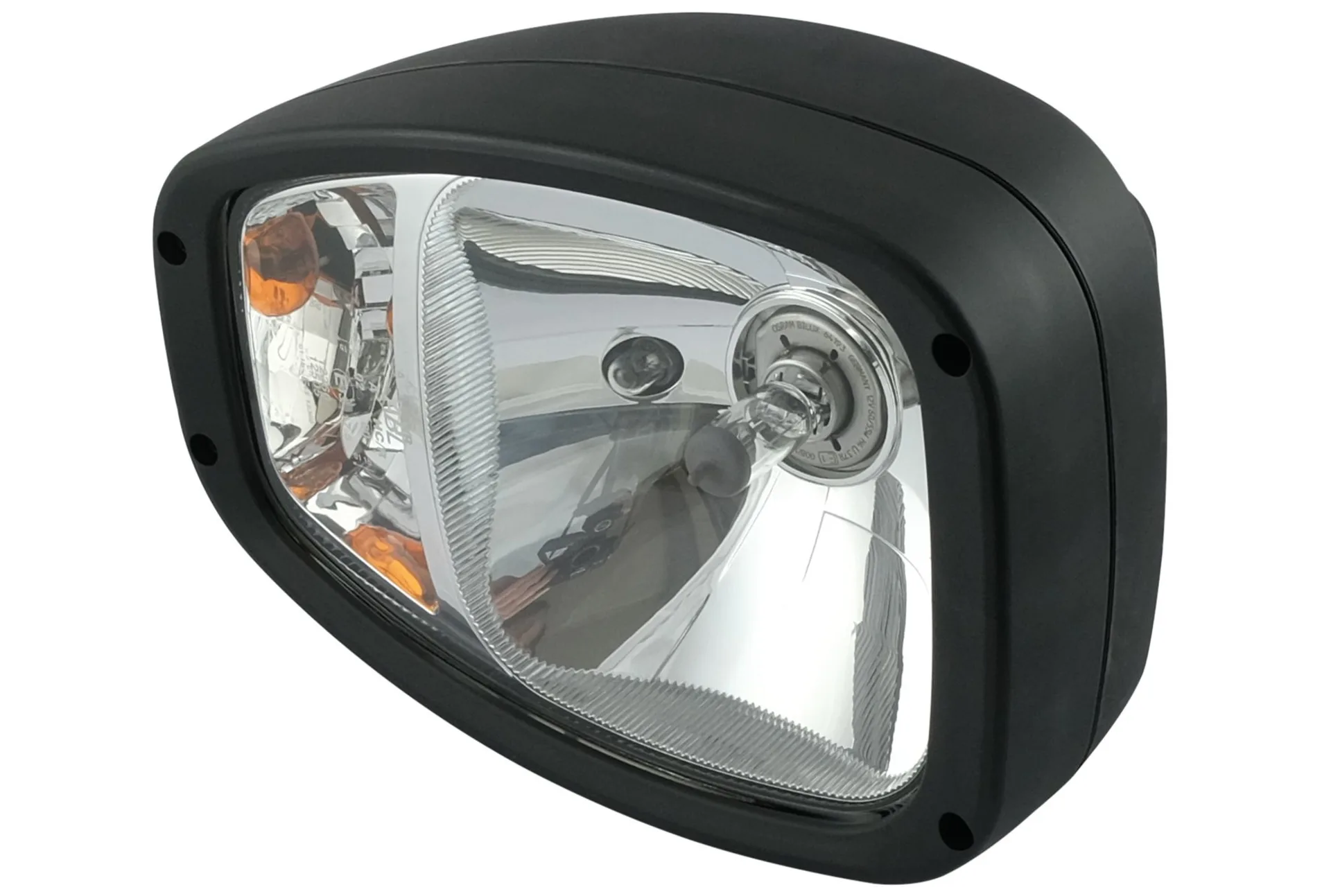 ABL - Halogen Aufbauscheinwerfer links + rechts 12 V, vertikale Montage Fern- und Abblendlicht (inkl. Blinker) Bef. hinten