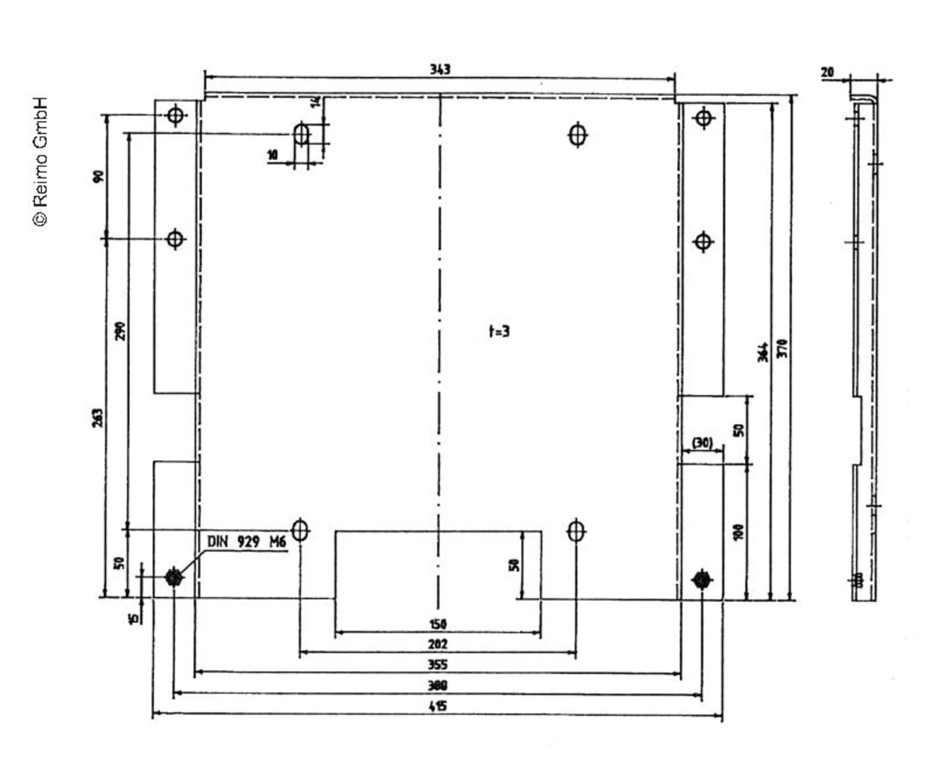 Adapterplatte T4