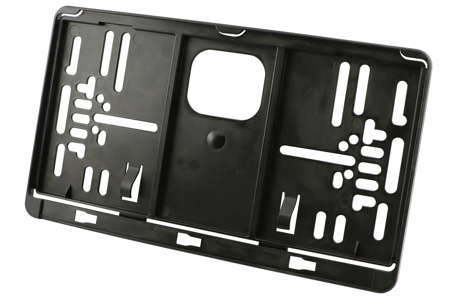 Support de plaque d'immatriculation noir arrière