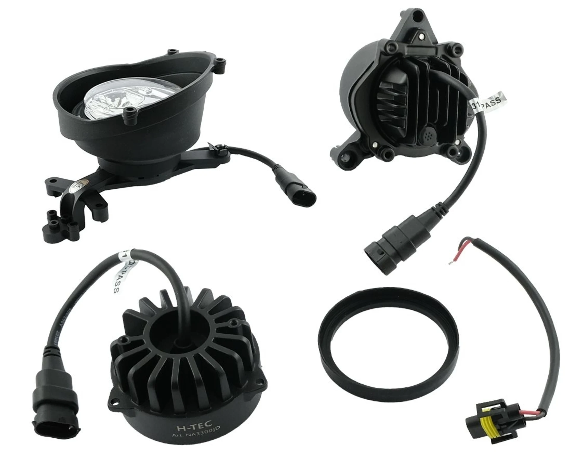 LED Einbauscheinwerfer Set für John Deere 6R/M Plug & Play für Halogenersatz Haubeneinbau