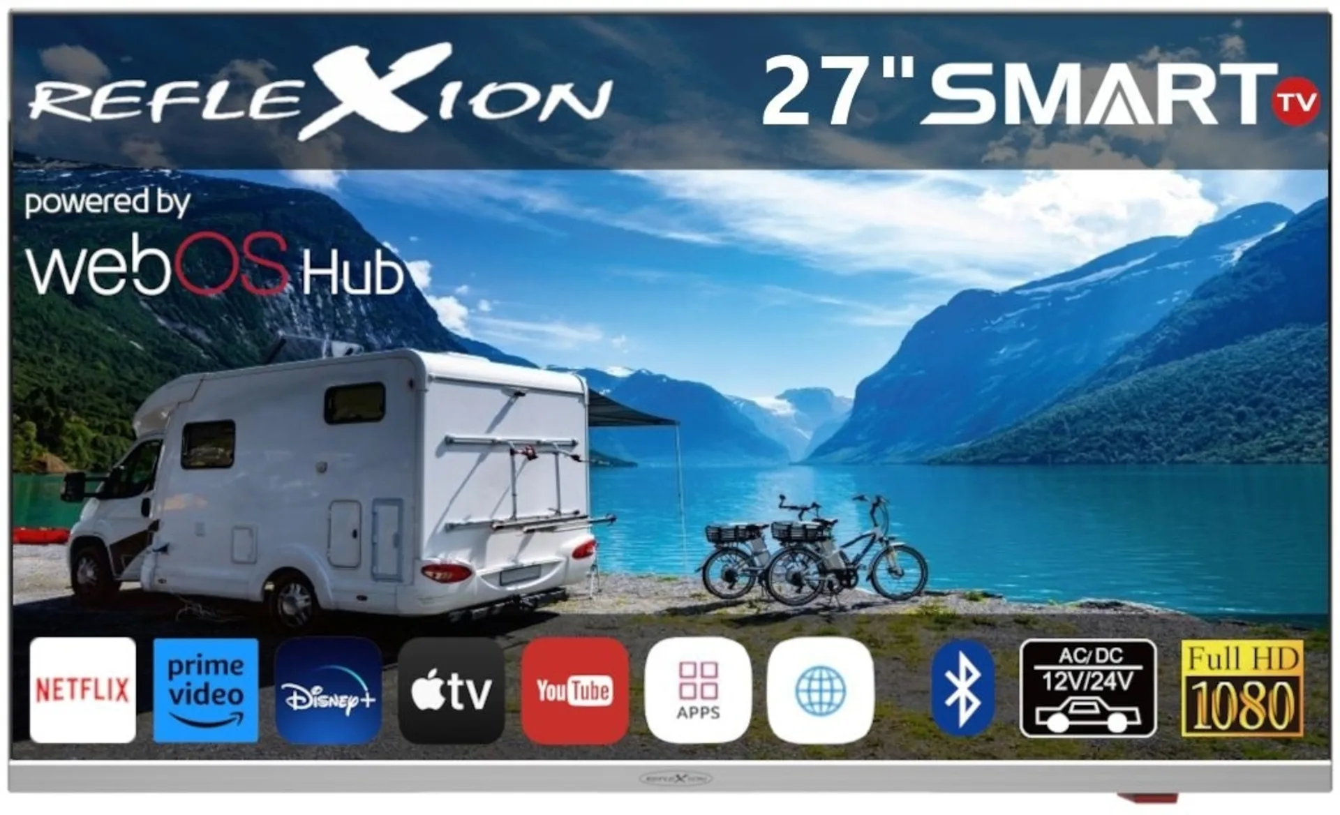 Reflexion Smart LED-Smart TV 27 Zoll (webOS) inkl. DVD-Player, DVB-S2/C/T2 HD Tuner LDDX27iBT Reflexion Smart LED-Smart TV 27 Zoll (webOS) inkl. DVD-Player, DVB-S2/C/T2 HD Tuner LDDX27iBT