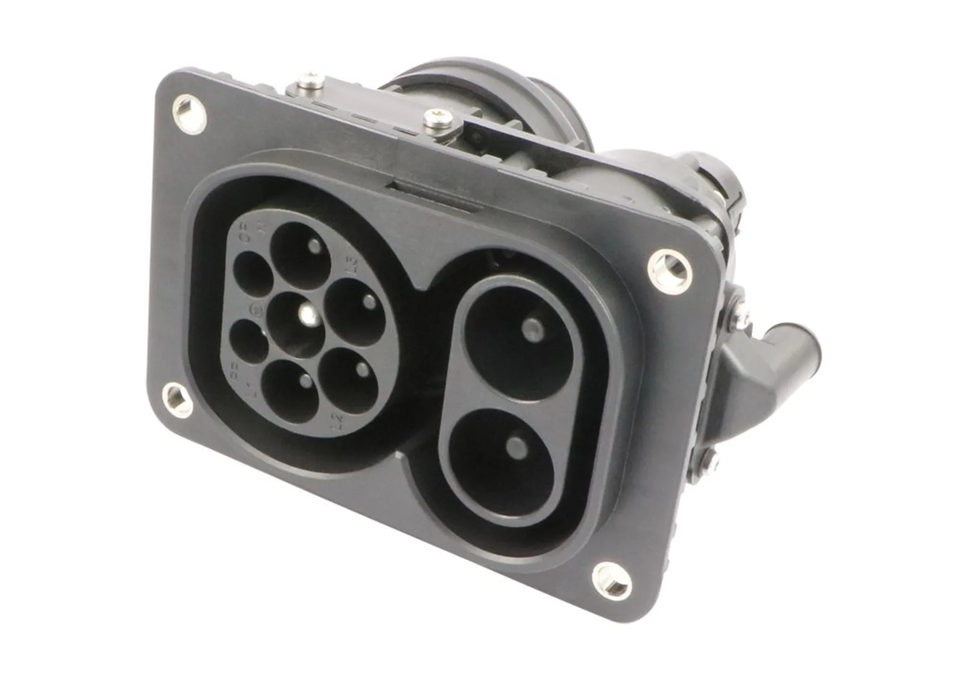 Einbau-Ladesteckdose CCS / 150 A 1000 VDC Fahrzeugseitig, für Schnell-Ladung