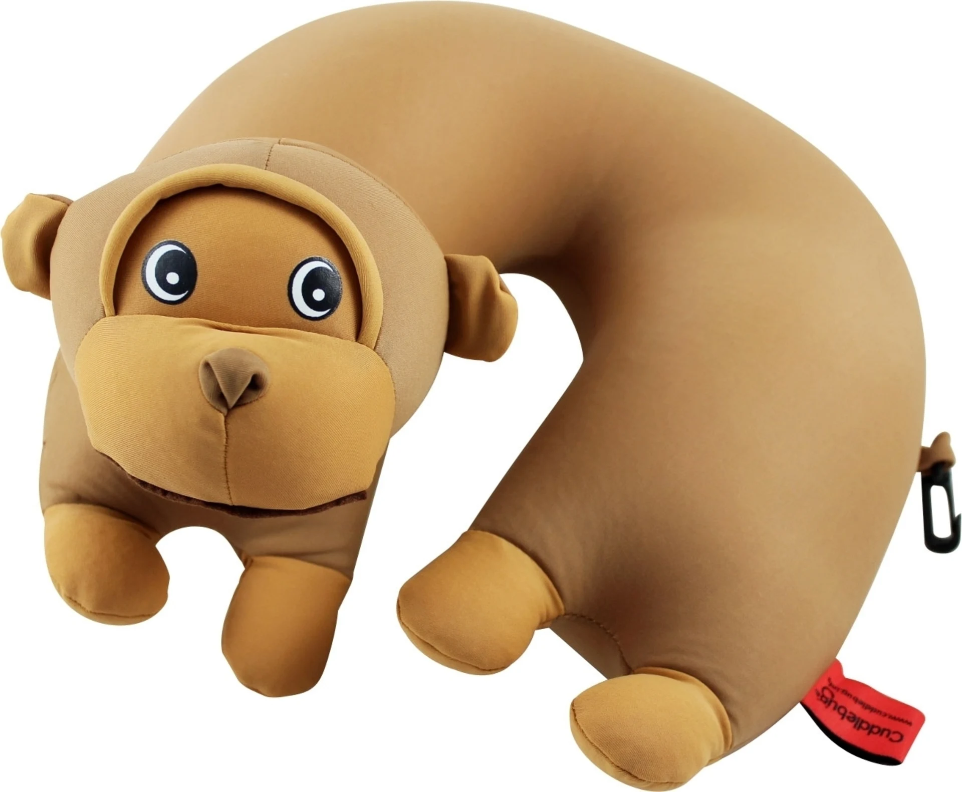 Oreiller de voyage pour enfants « Cuddlebug » en forme de singe