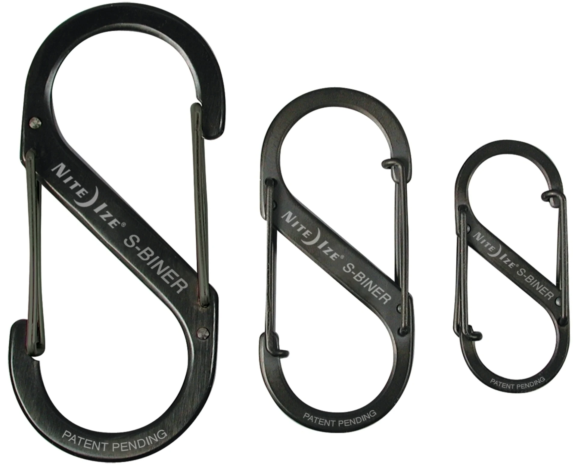Nite Ize S-Biner Edelstahl Doppelkarabiner Schwarz Nite Ize S-Biner Edelstahl Doppelkarabiner Schwarz