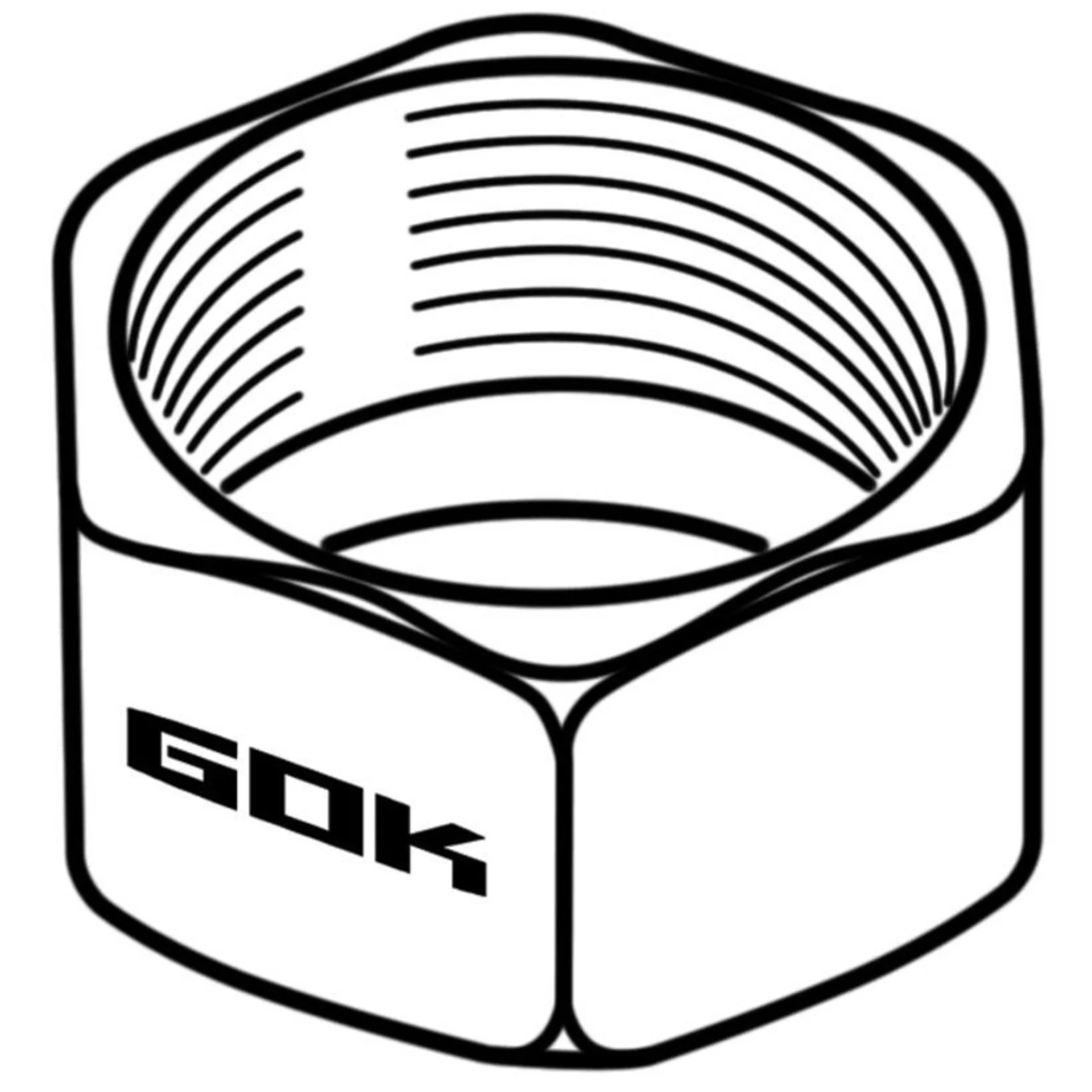 Überwurfmutter Typ M, 8 mm, 5er SB-verpackt