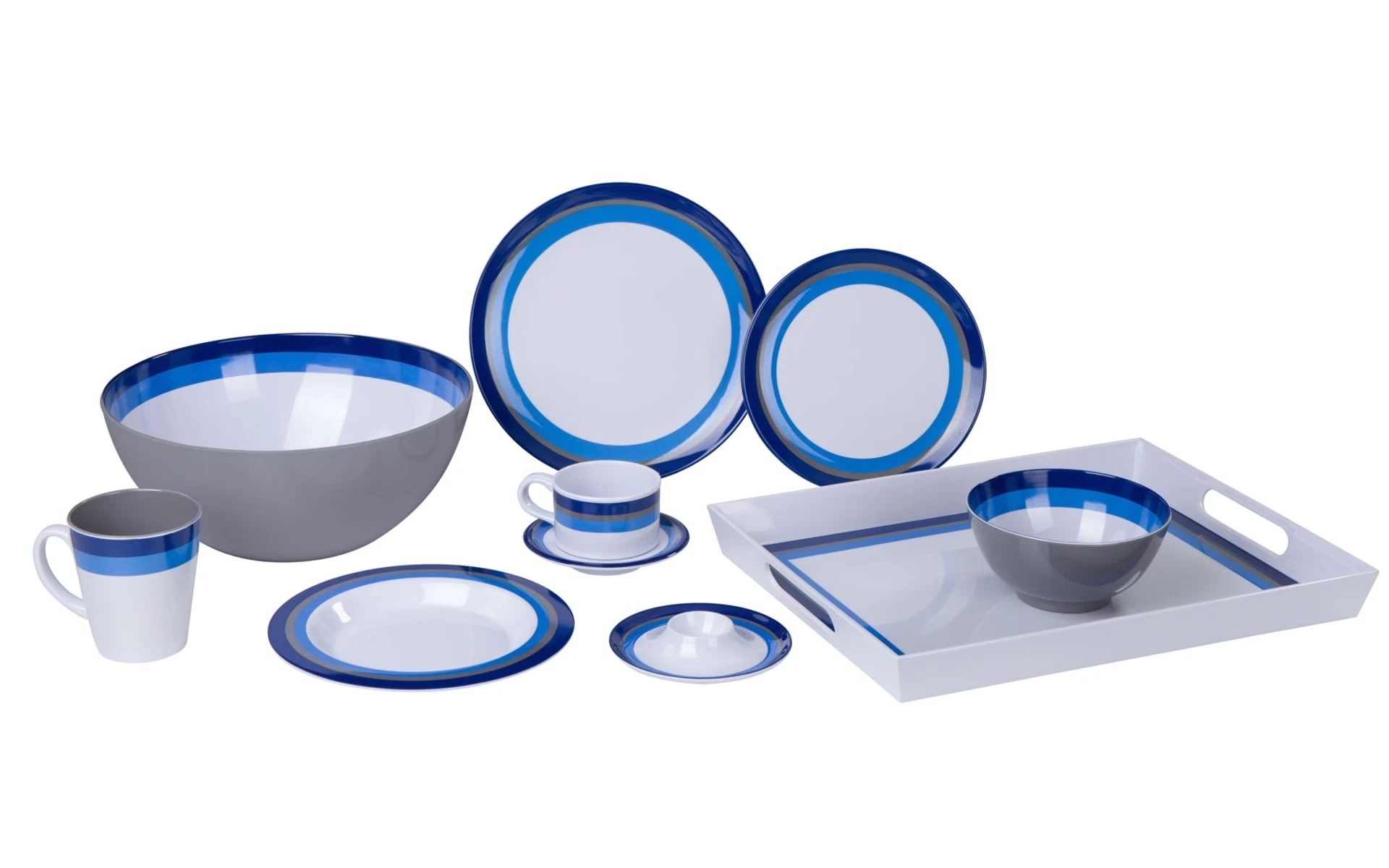 Berger Melamin Dessertteller Blueline