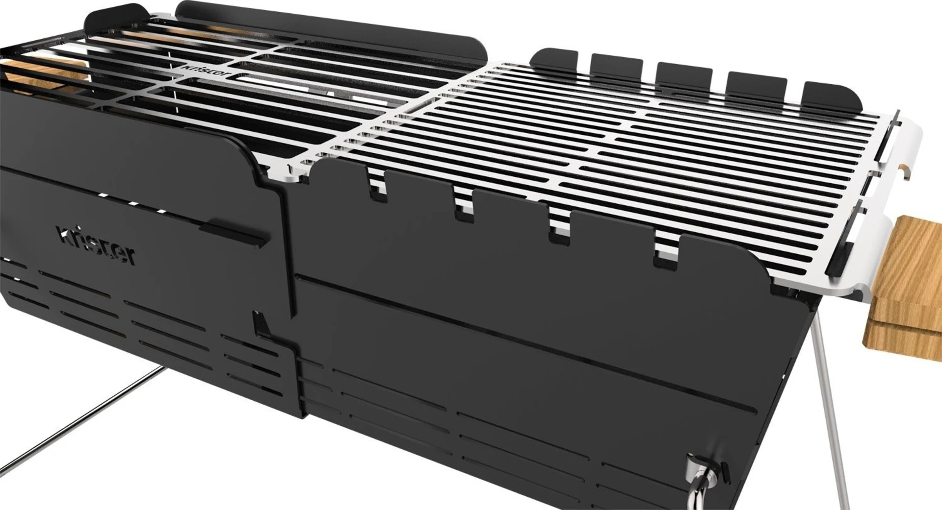 Set de barbecue Knister Original, charbon de bois extensible