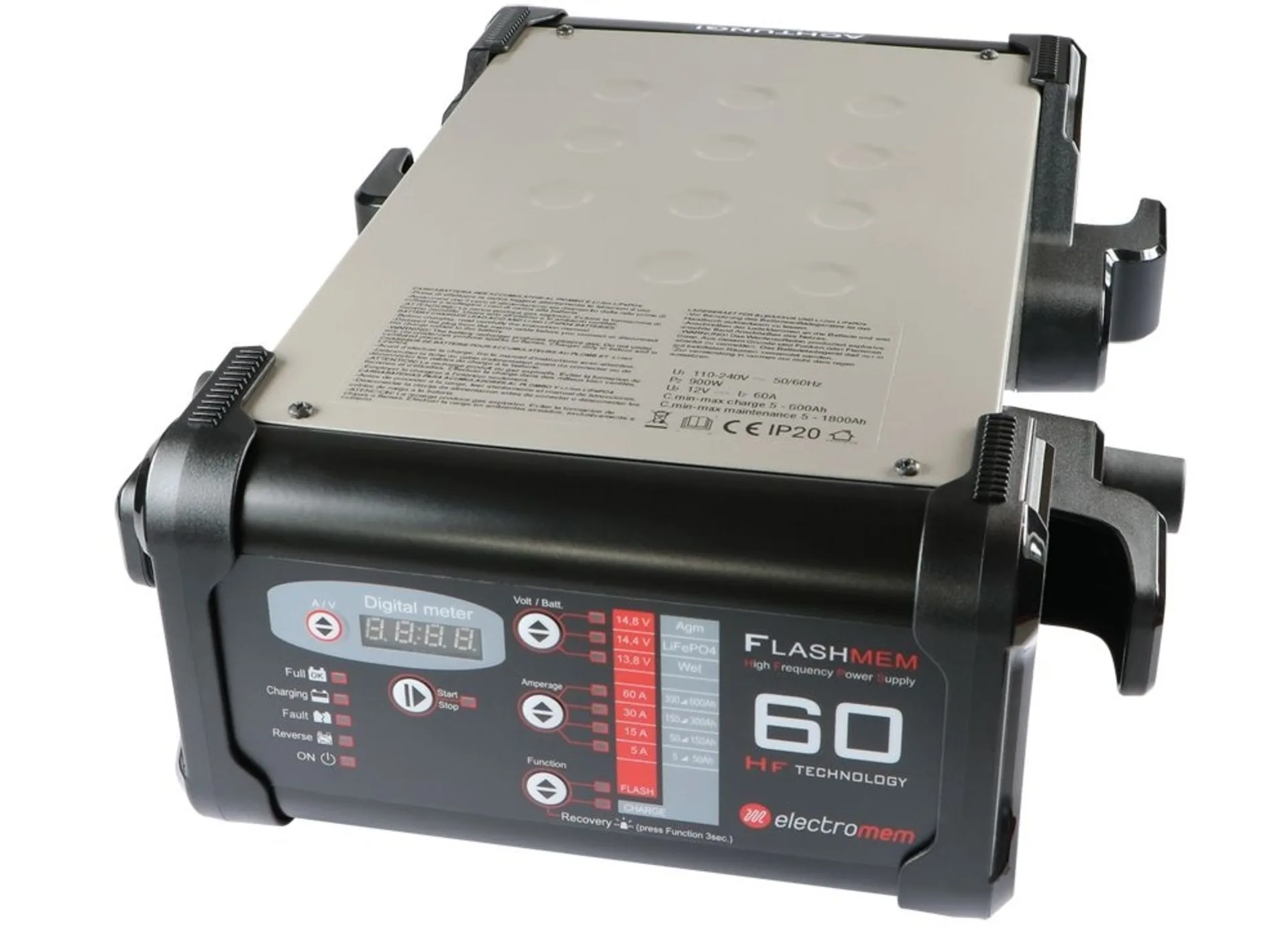 Batterie-Ladegerät 12V 60A max. 60A Blei, AGM, Lithium LiFePO4