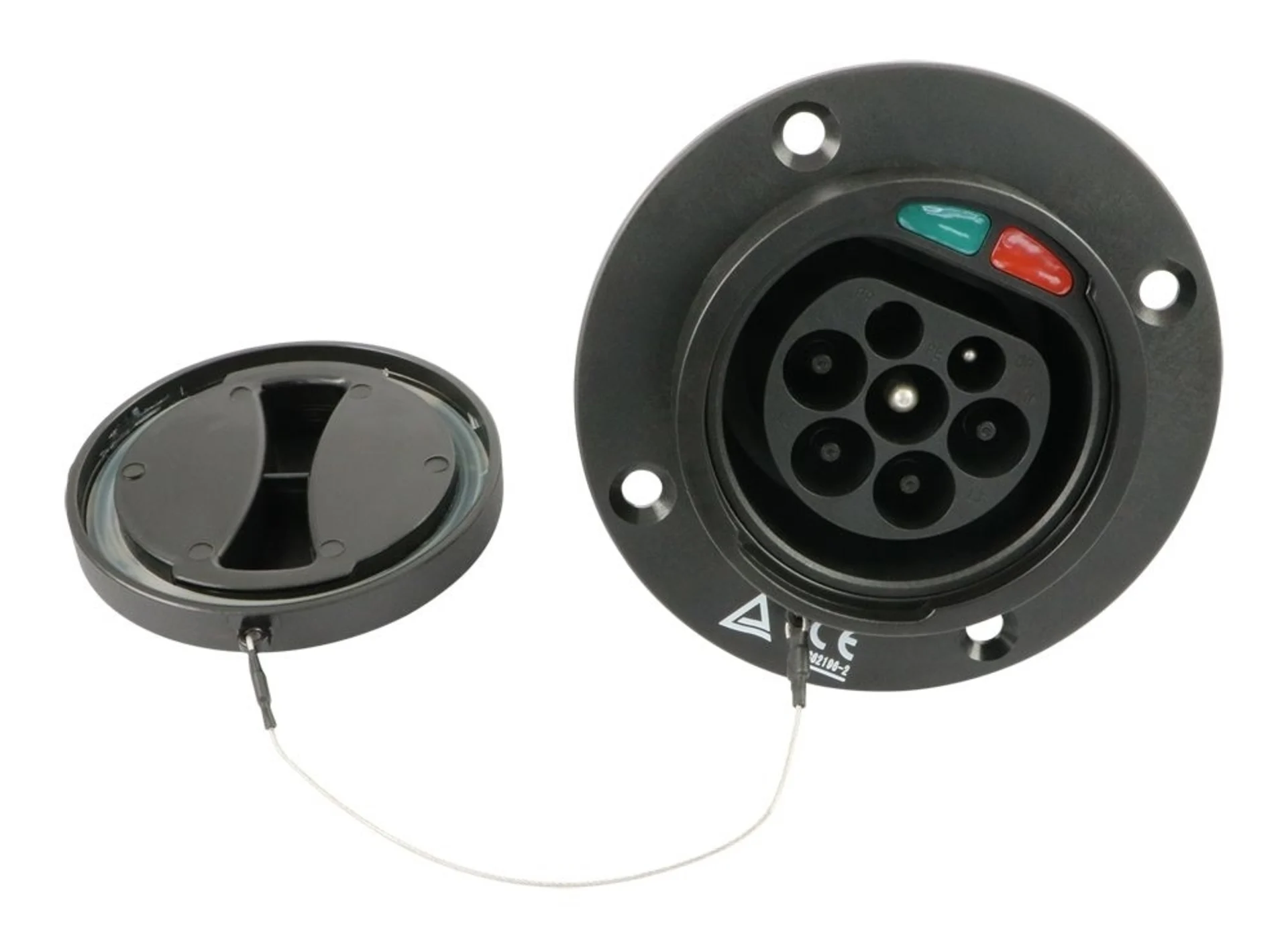 Einbau-Ladesteckdose Typ2 / 32 A 240/415 VAC