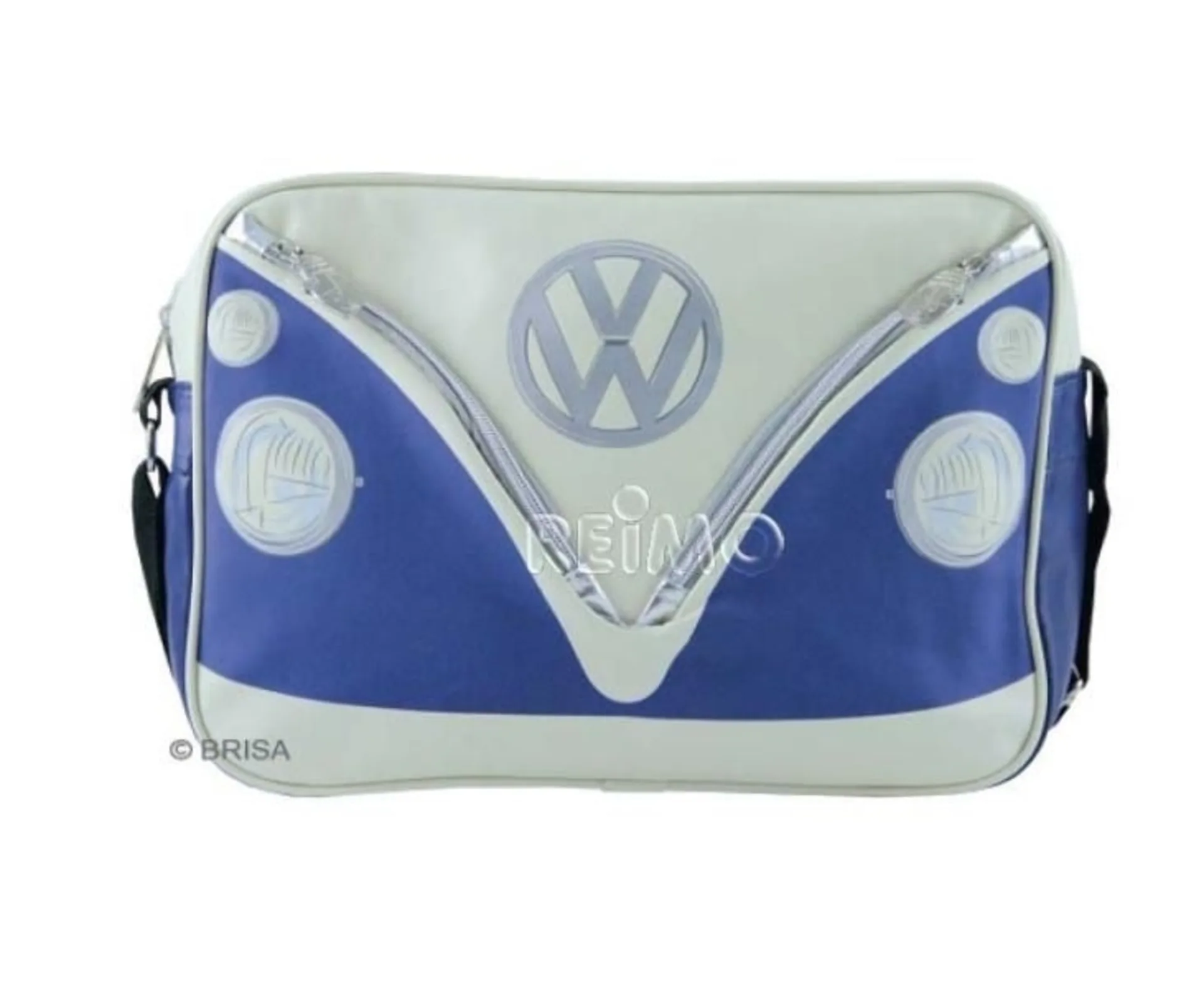 VW Collection Schultertasche VW Bulli,blau/creme,q