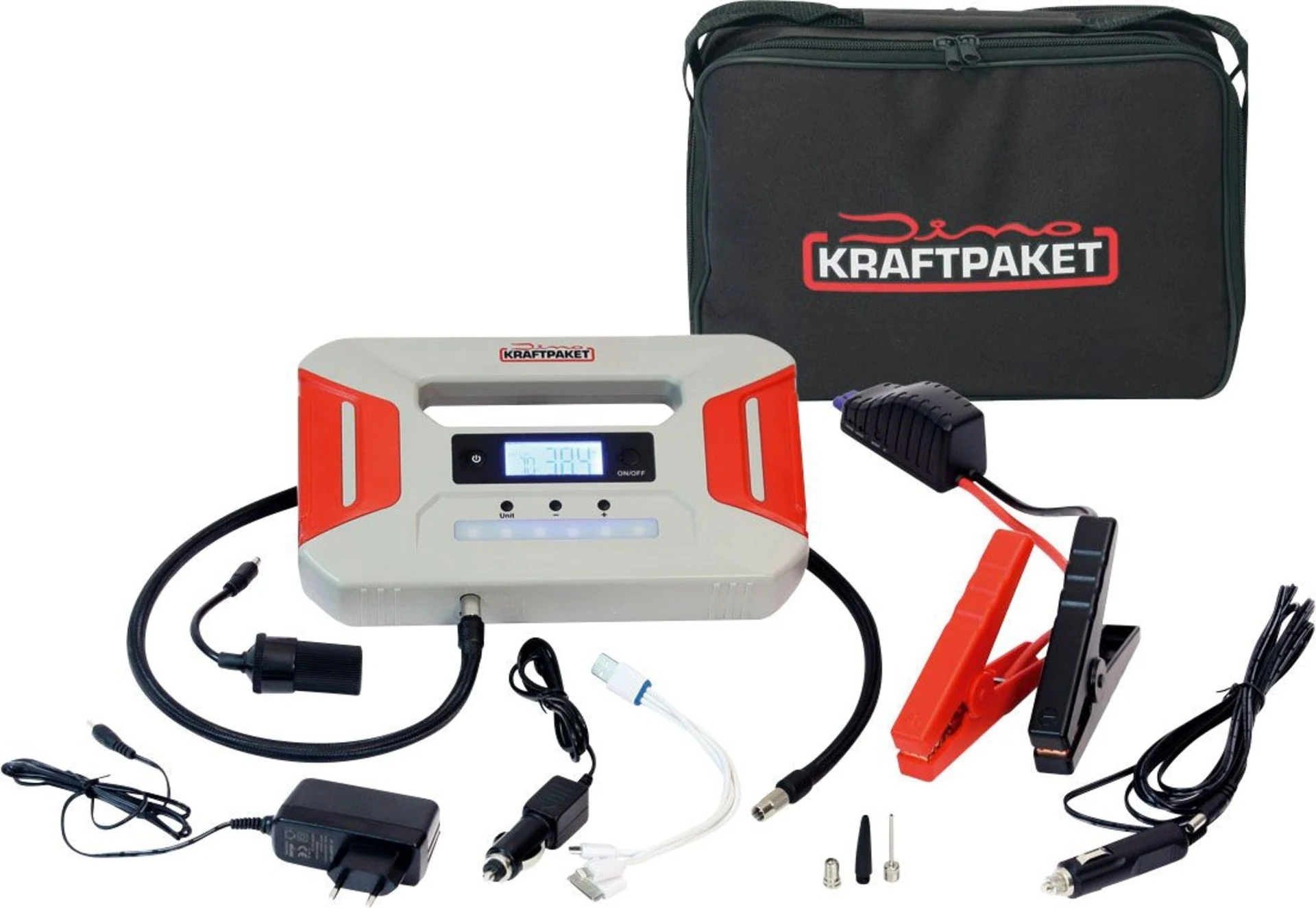 Dino Kraftpaket Démarreur / Jumpstarter 12 V / 600 A