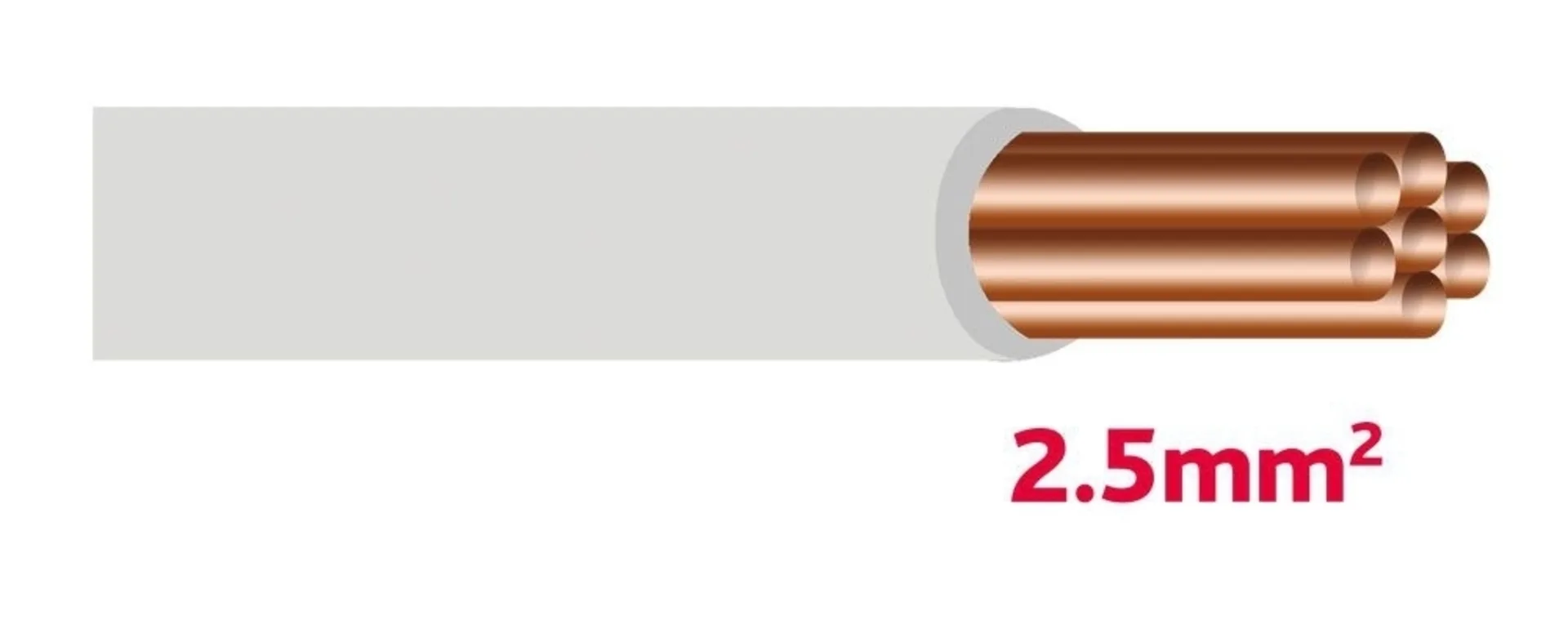 SGF Câble lumineux pour voiture 2.5mm2 gris