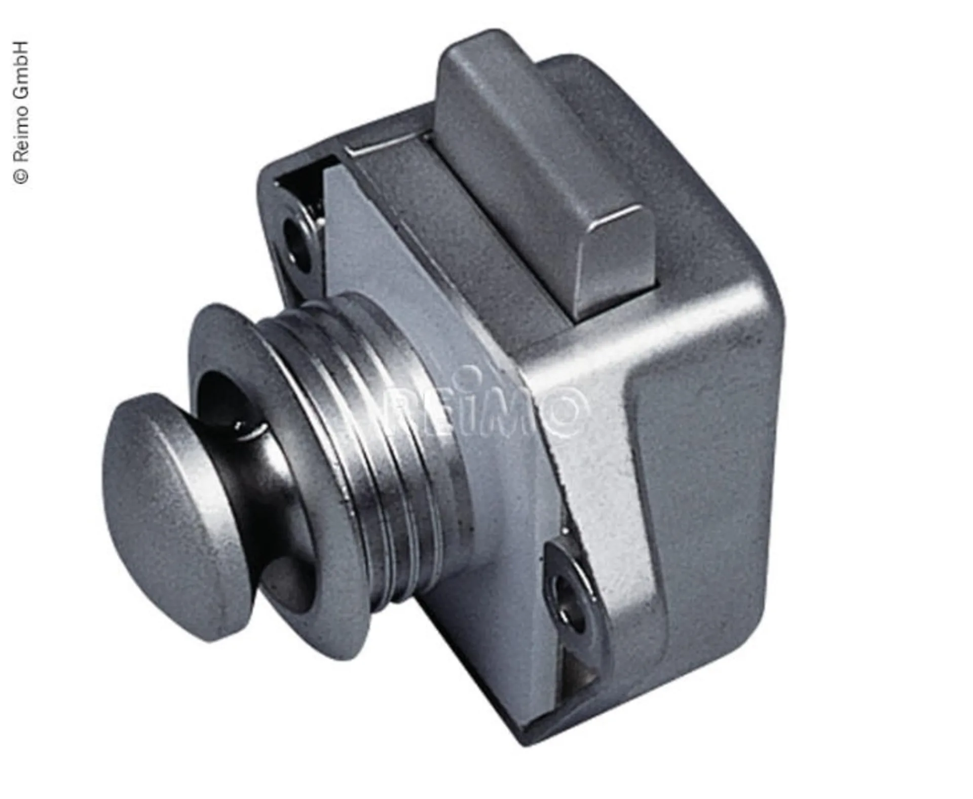 Mini Push Lock - Kit de serrure de meuble nickelé