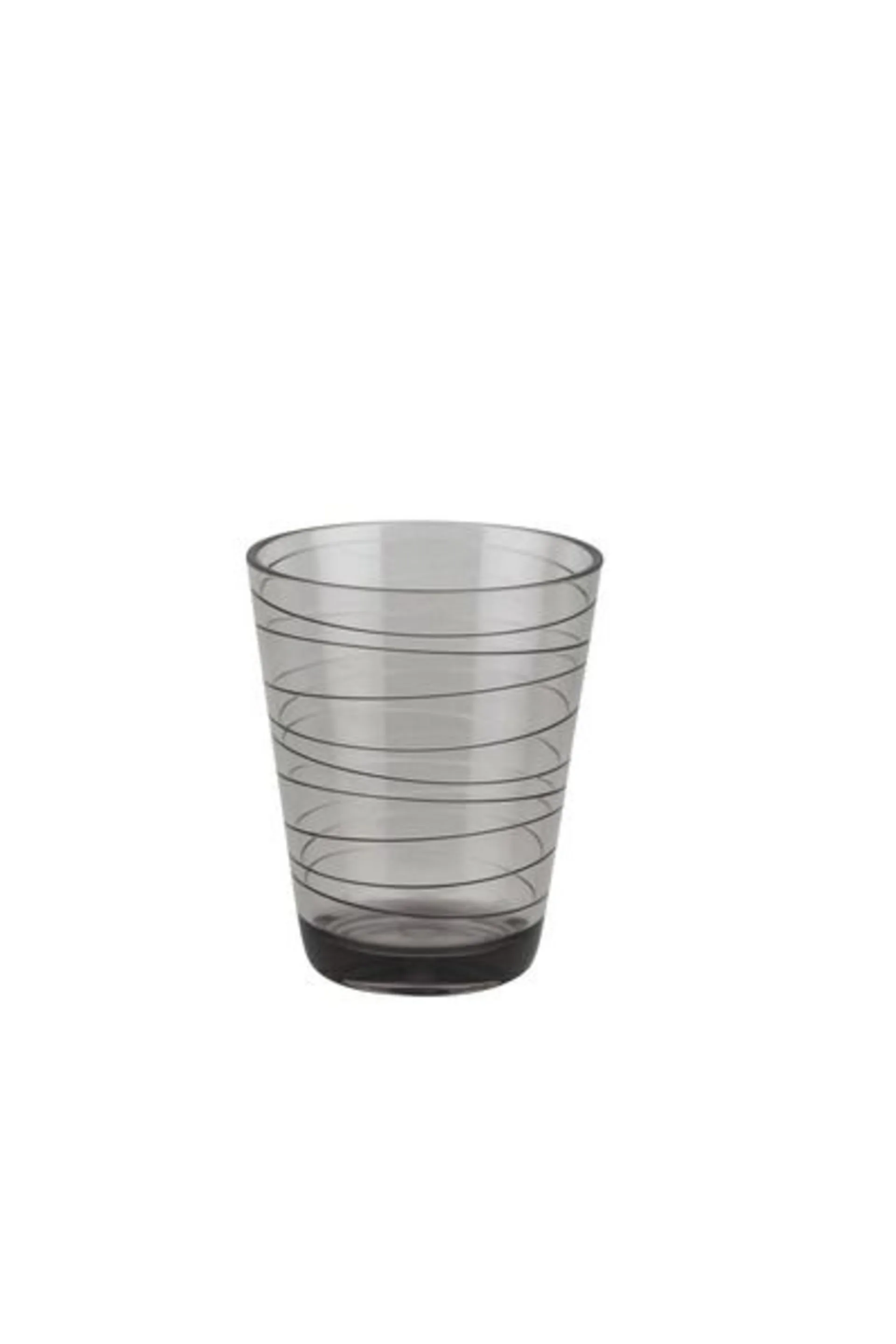 Gimex Wasserglas RETRO STRIPES, 2er Set, black + w