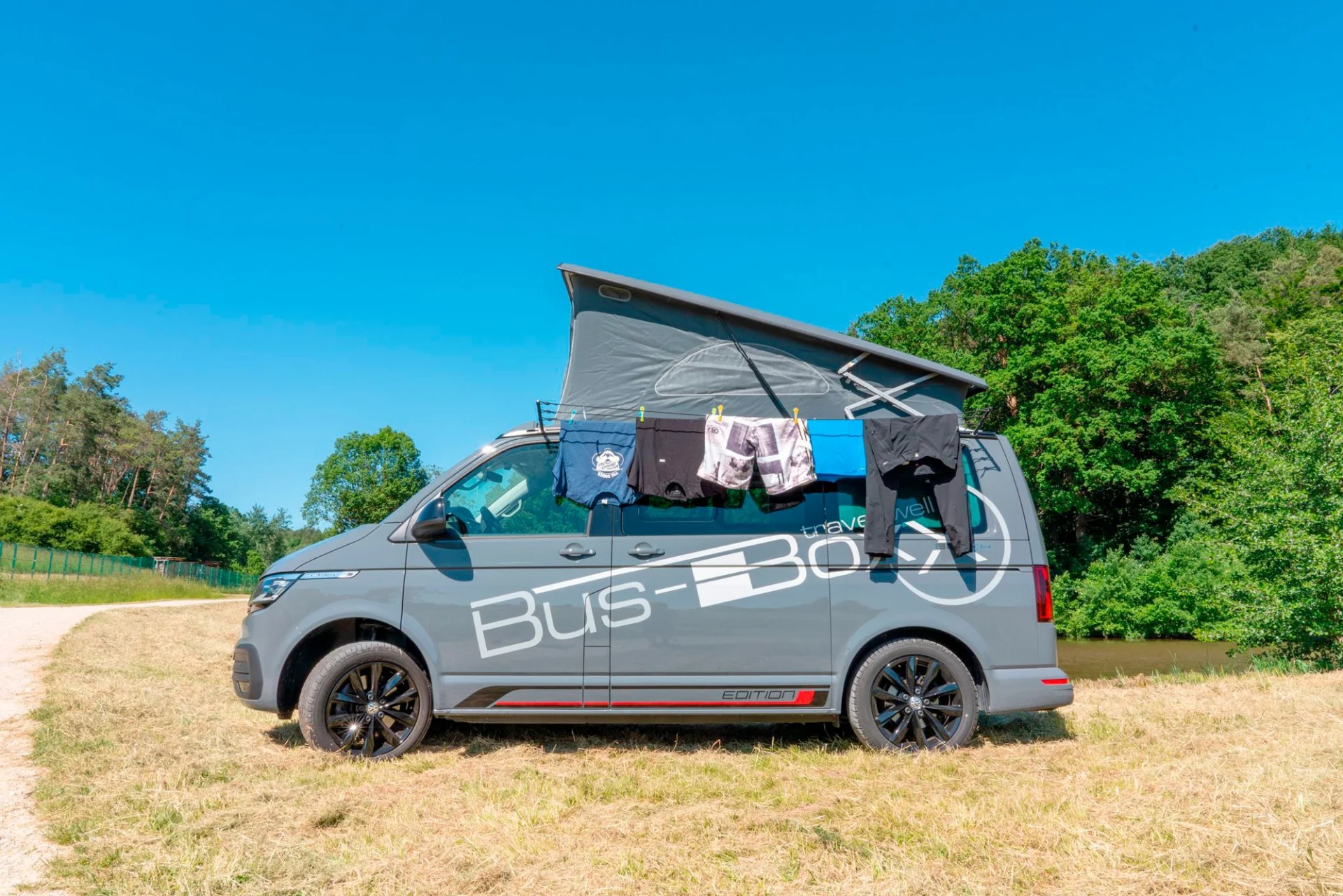 BusBoxx Wäscheleine für Kederschiene VW T5 / T6 DIY Selbstbausatz