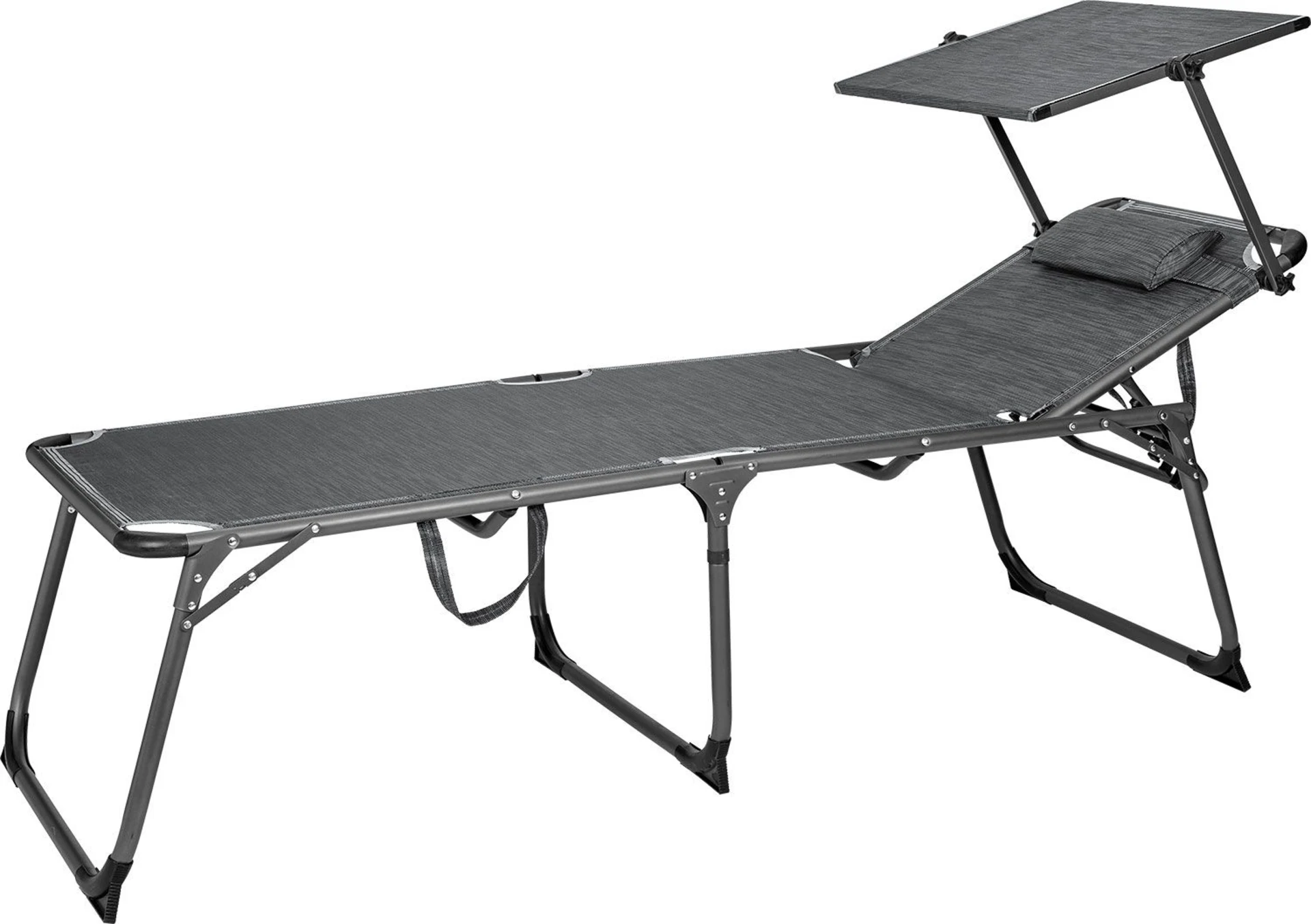 Berger Slimline Dreibein Sonnenliege Anthrazit