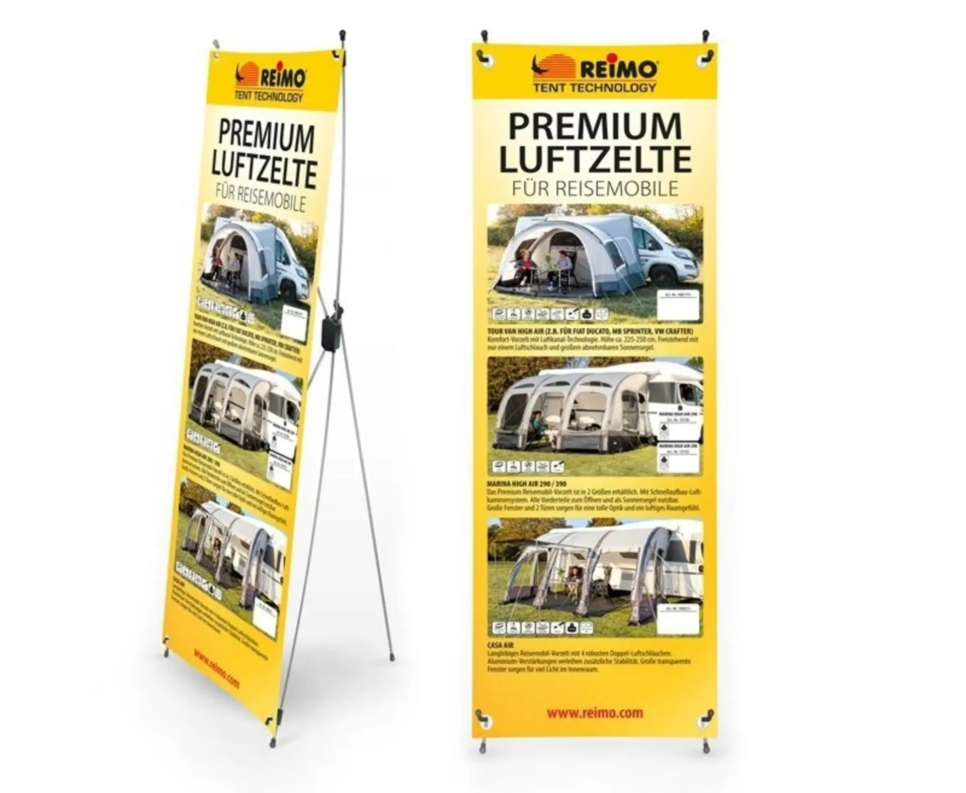X-Banner Tente pour camping-cars - 600x1800mm - Français