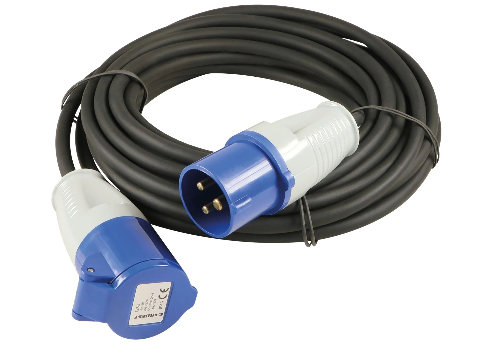 CEE-Verlängerungskabel 16/3 230 VAC 10.0 m mit CEE-Stecker und Kupplung 16 A