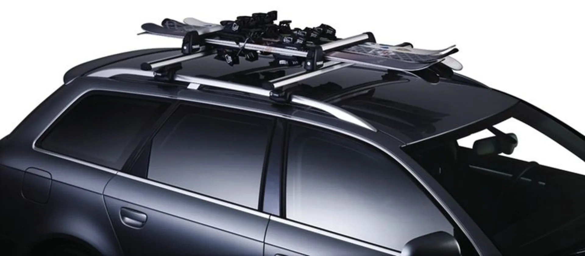 Thule SnowPack Dachträger für 4 Paar Ski oder 2 Snowboards mit Smart Clamp