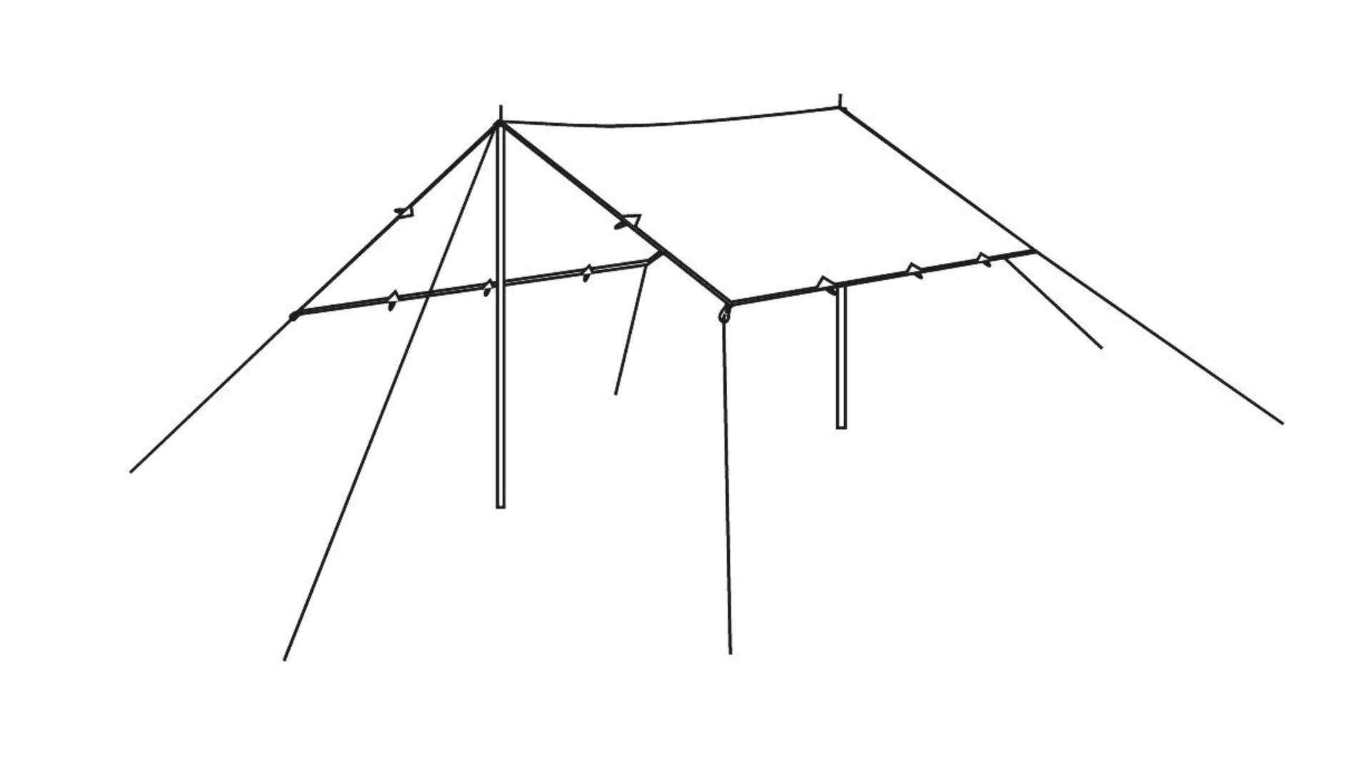 Tarp 3 x 3 m Green Robens Tarp
