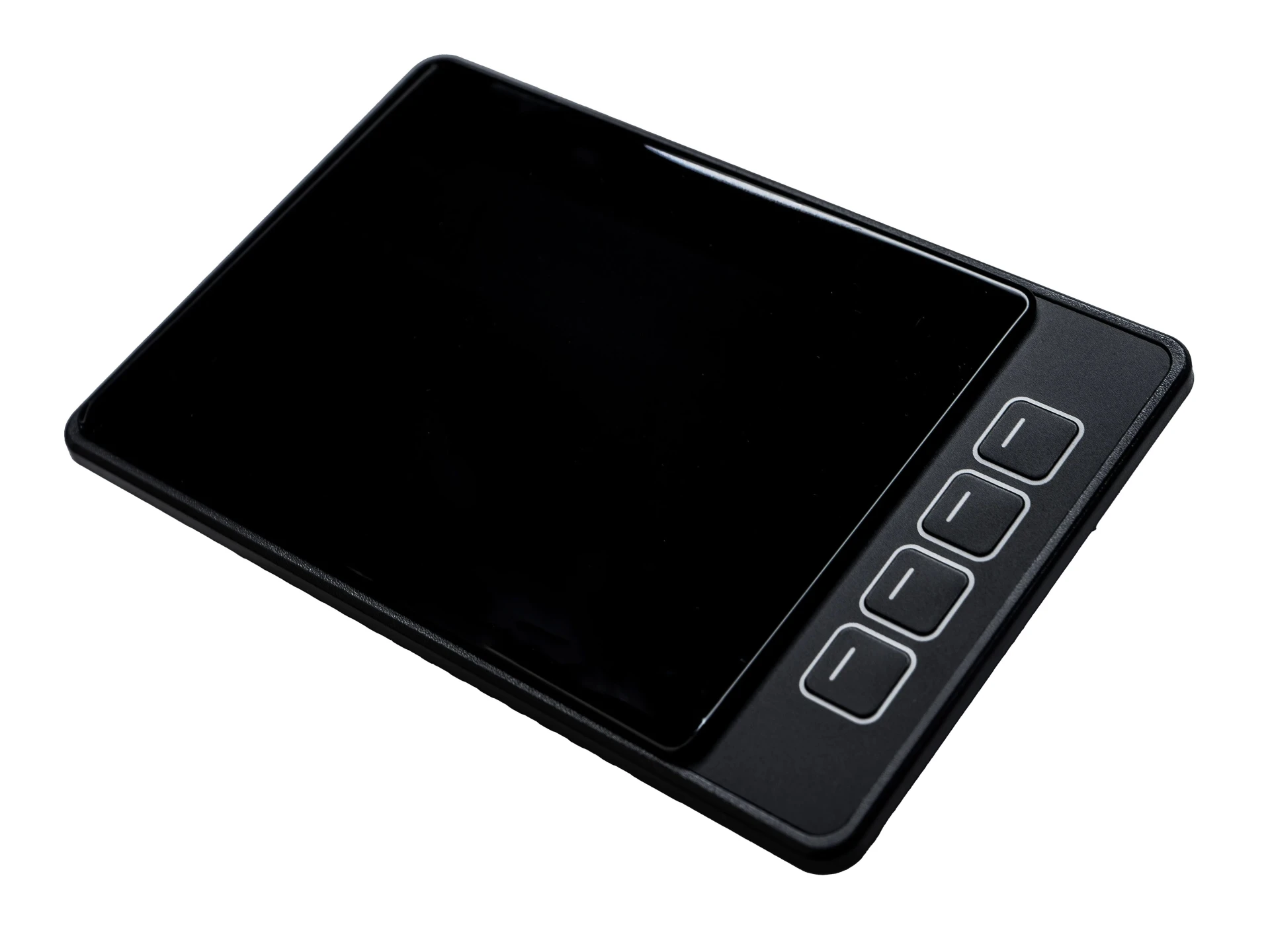 Écran TConn 4,3" CAN 12/24 V Écran avec 4 boutons et écran tactile IP67 / 144 × 89 × 35 mm 32 bits Écran TConn 4,3" CAN 12/24 V Écran avec 4 boutons et écran tactile IP67 / 144 × 89 × 35 mm 32 bits
