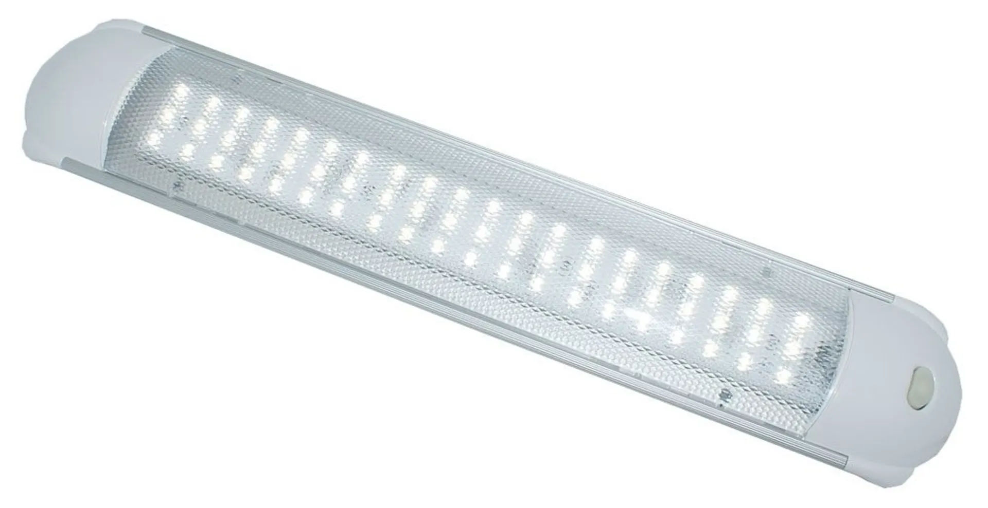 LED-Innenleuchte mit 60 SMD-LEDs 12/24V 380x70x15mm, mit Schalter (fluoreszierend)