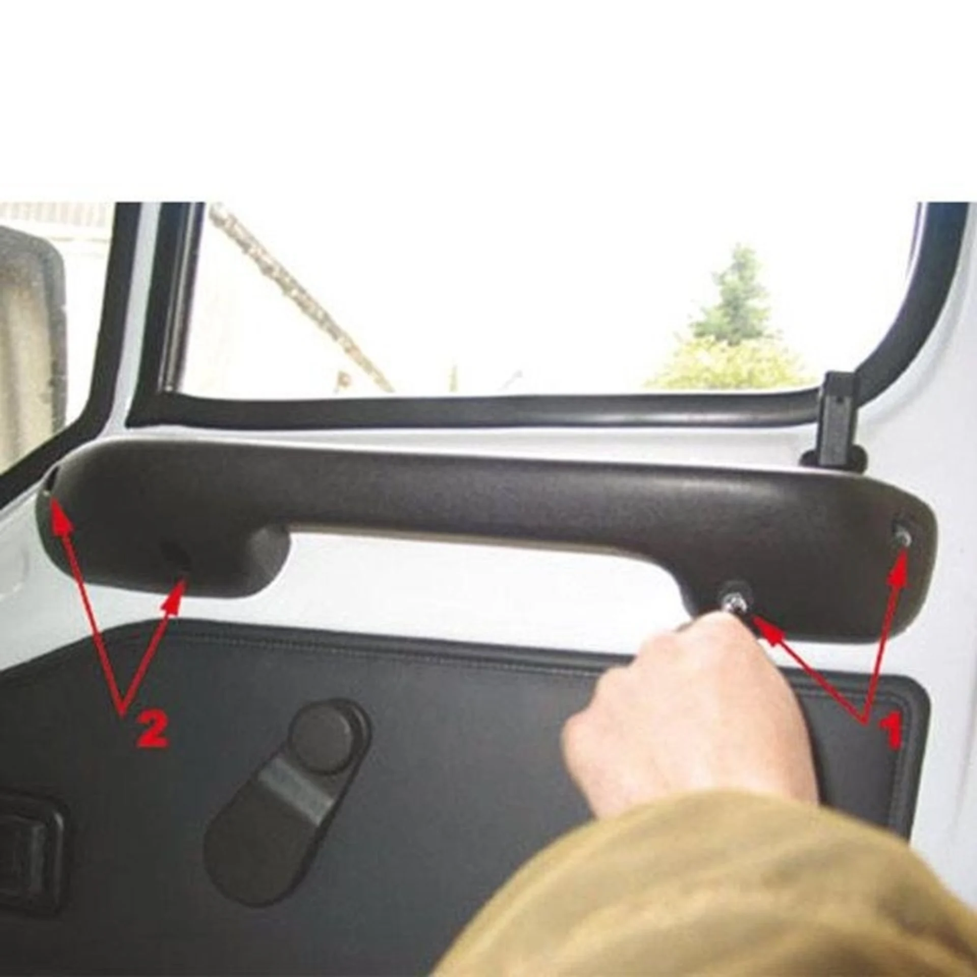 Serrure à pêne HEOSafe pour portes de cabine : Mercedes Sprinter,Volkswagen Crafter 2006 - 2008