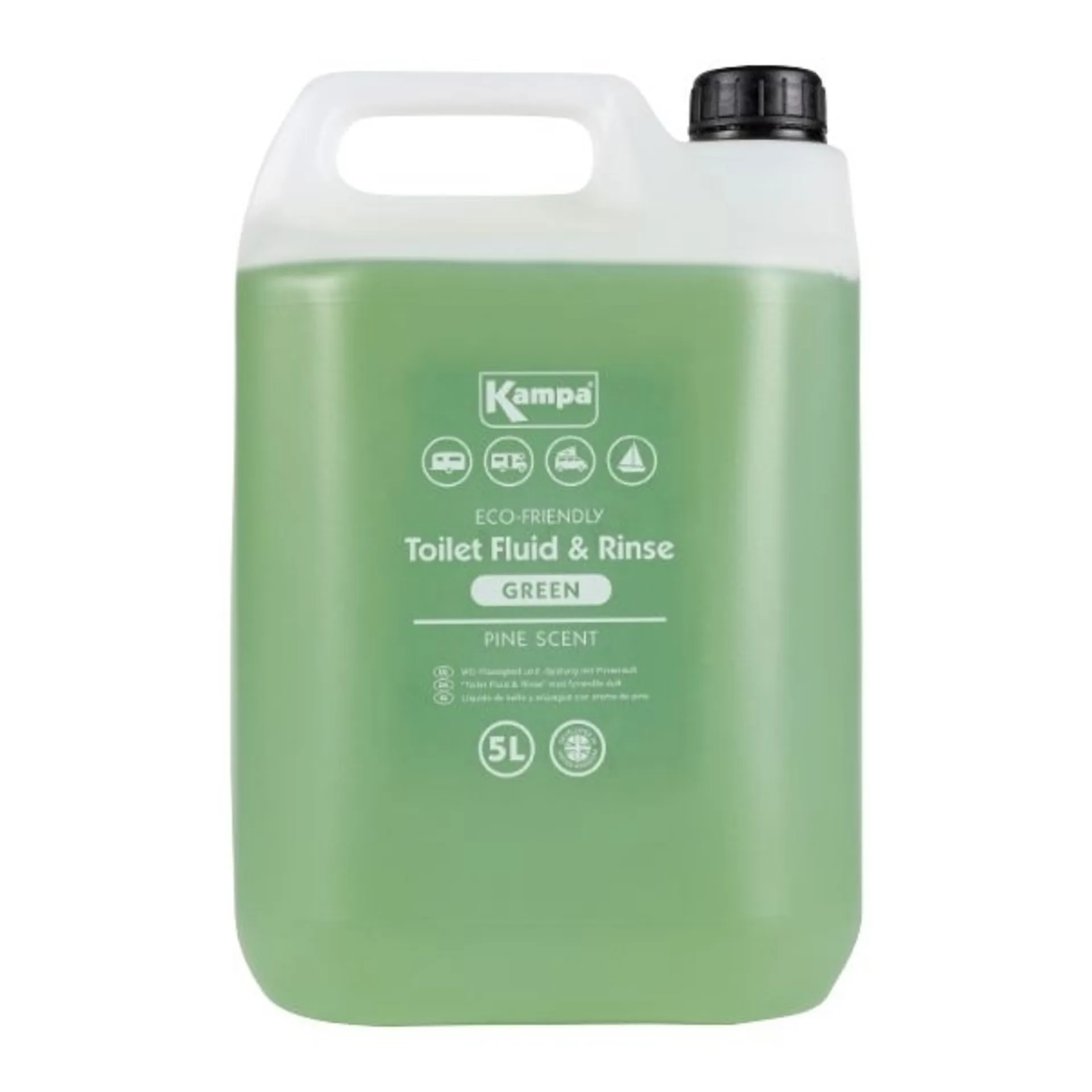 Green Toilet Fluid & Rinse 5L Kampa