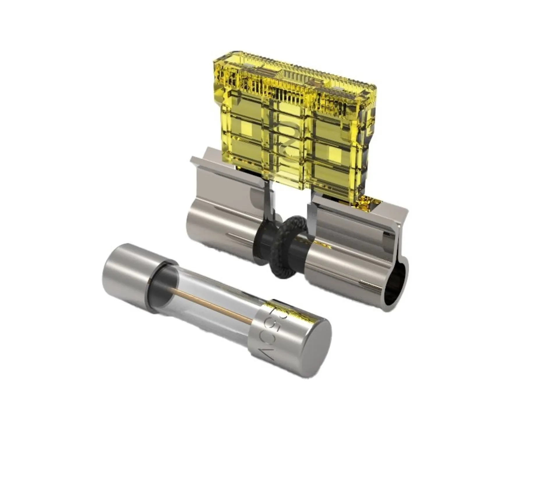 Support de rechange pour fusibles en verre pour fusibles ATO / MAXI / MINI / Micro, ø 6,3 x 25,4 - 38,1 mm