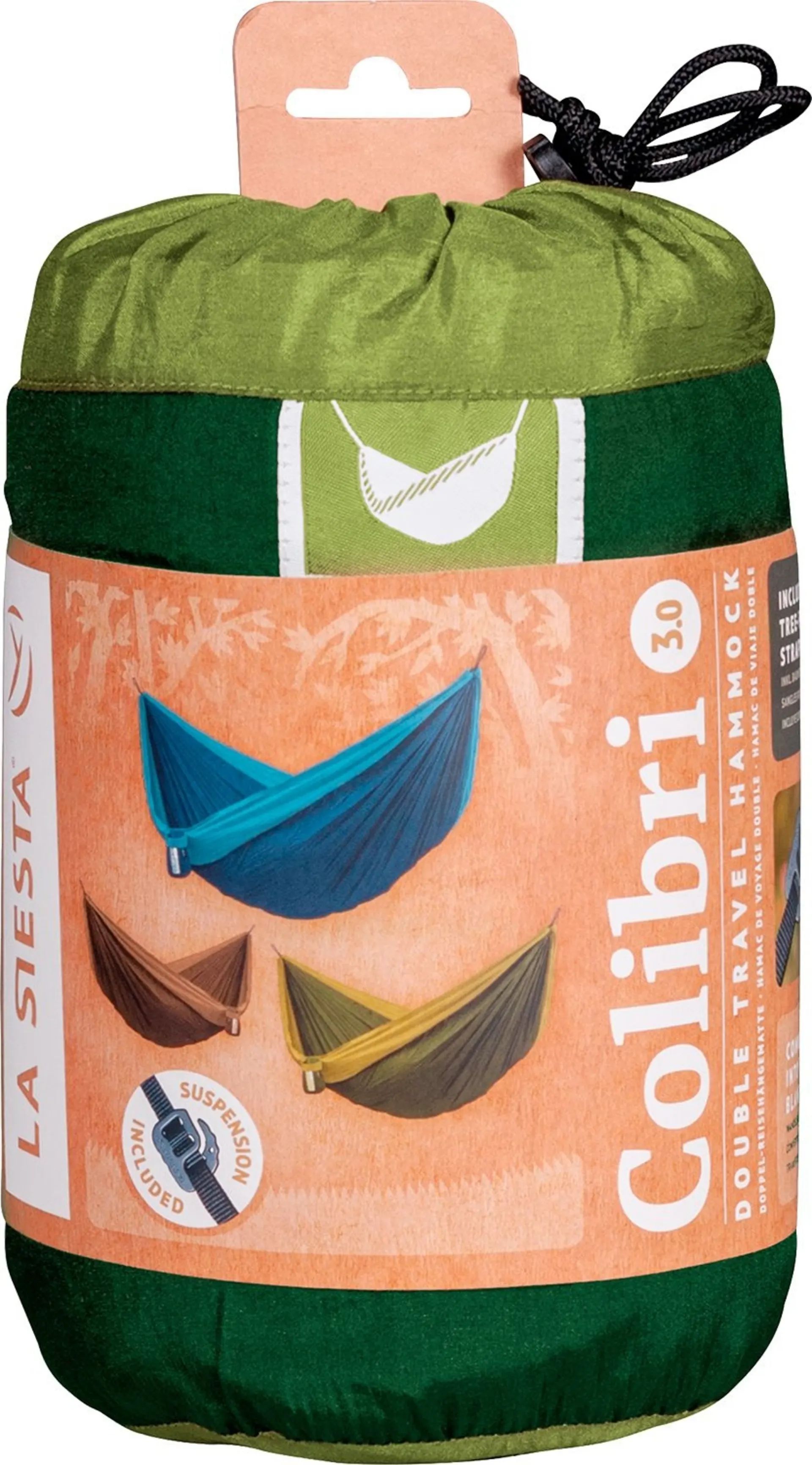 La Siesta hamac de voyage double Colibri 3.0 Forest