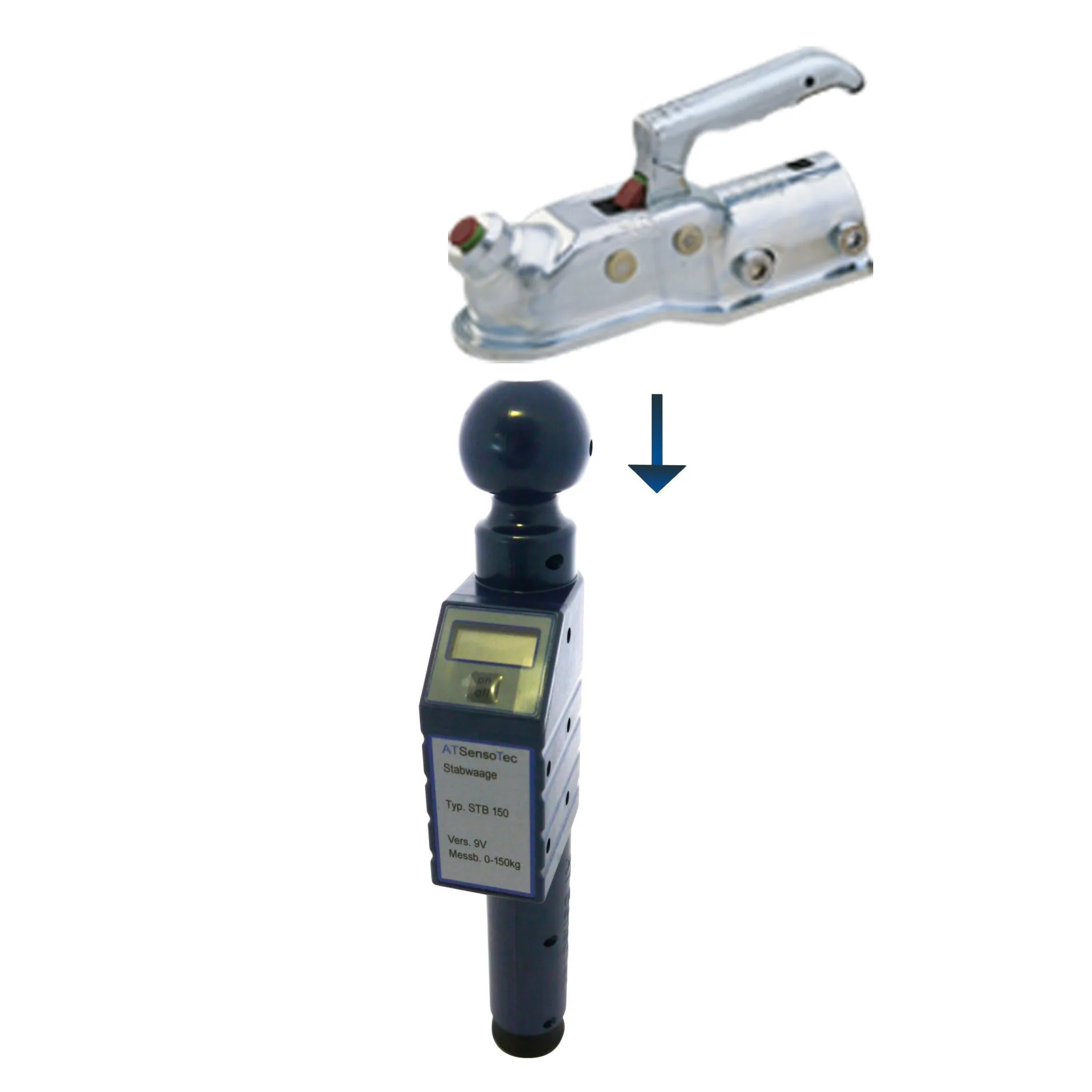 ATSensoTec STB 150 Digitale Stützlastwaage bis 150 kg
