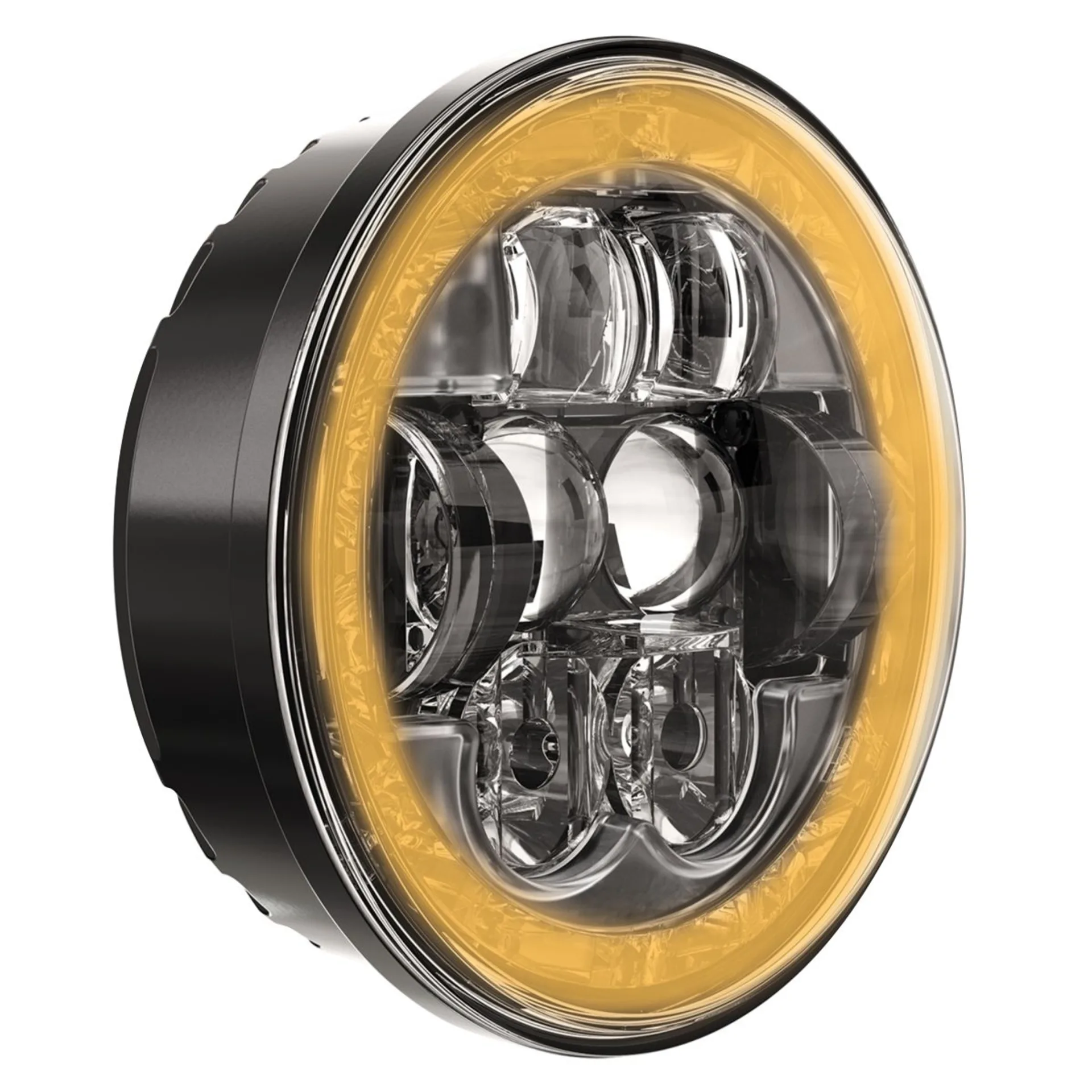 JW Speaker 8631 Evo LED-Hauptscheinwerfer 5.75“ ø 146 x 51 mm, schwarz, 12/24 V, E-geprüft, IP67, 5 Funktionen, Einbauversion