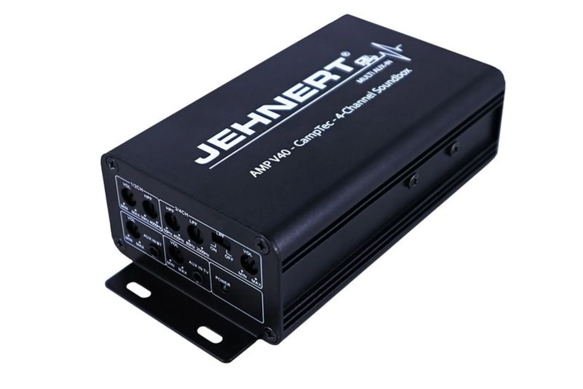 Jehnert 4-Kanal-Verstärker für 12-Volt-Anbindung an Fernseher, Radio, Smartphone und Tablet