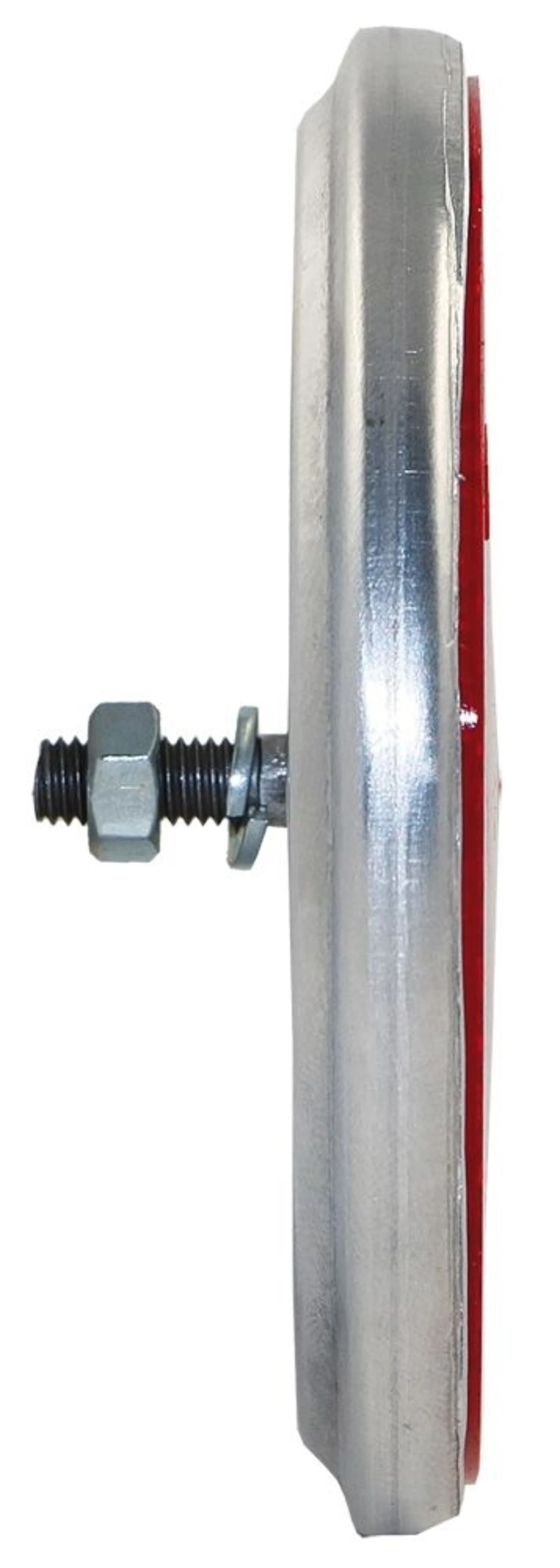 WEGU Rückstrahler rot mit Alu-Rahmen ø80mm ø 80mm, Zentralschraube M5 x 13
