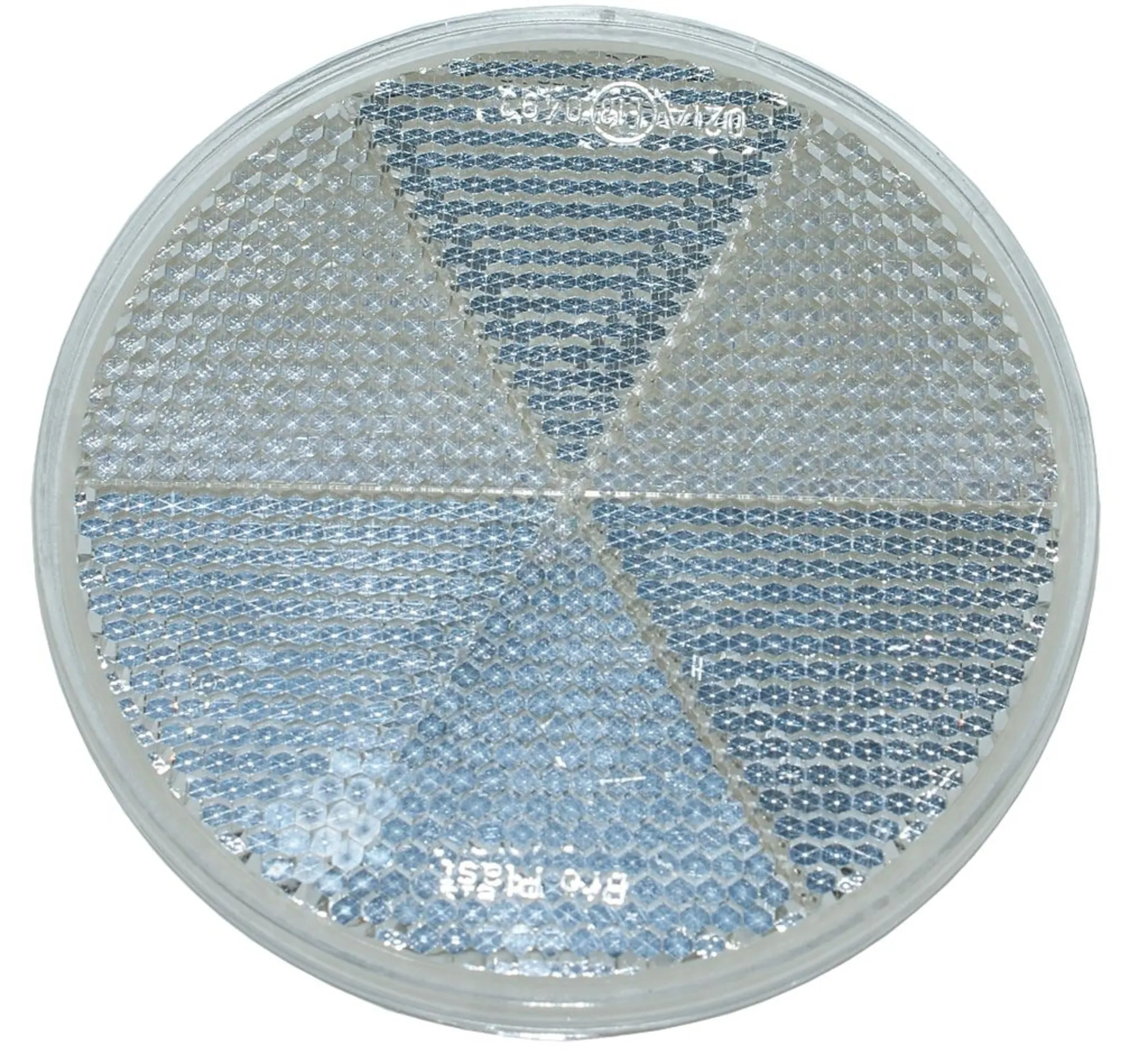 Rückstrahler weiss ø 80mm ohne Loch ø 80mm *selbstklebend* Rückstrahler weiss ø 80mm ohne Loch ø 80mm *selbstklebend*