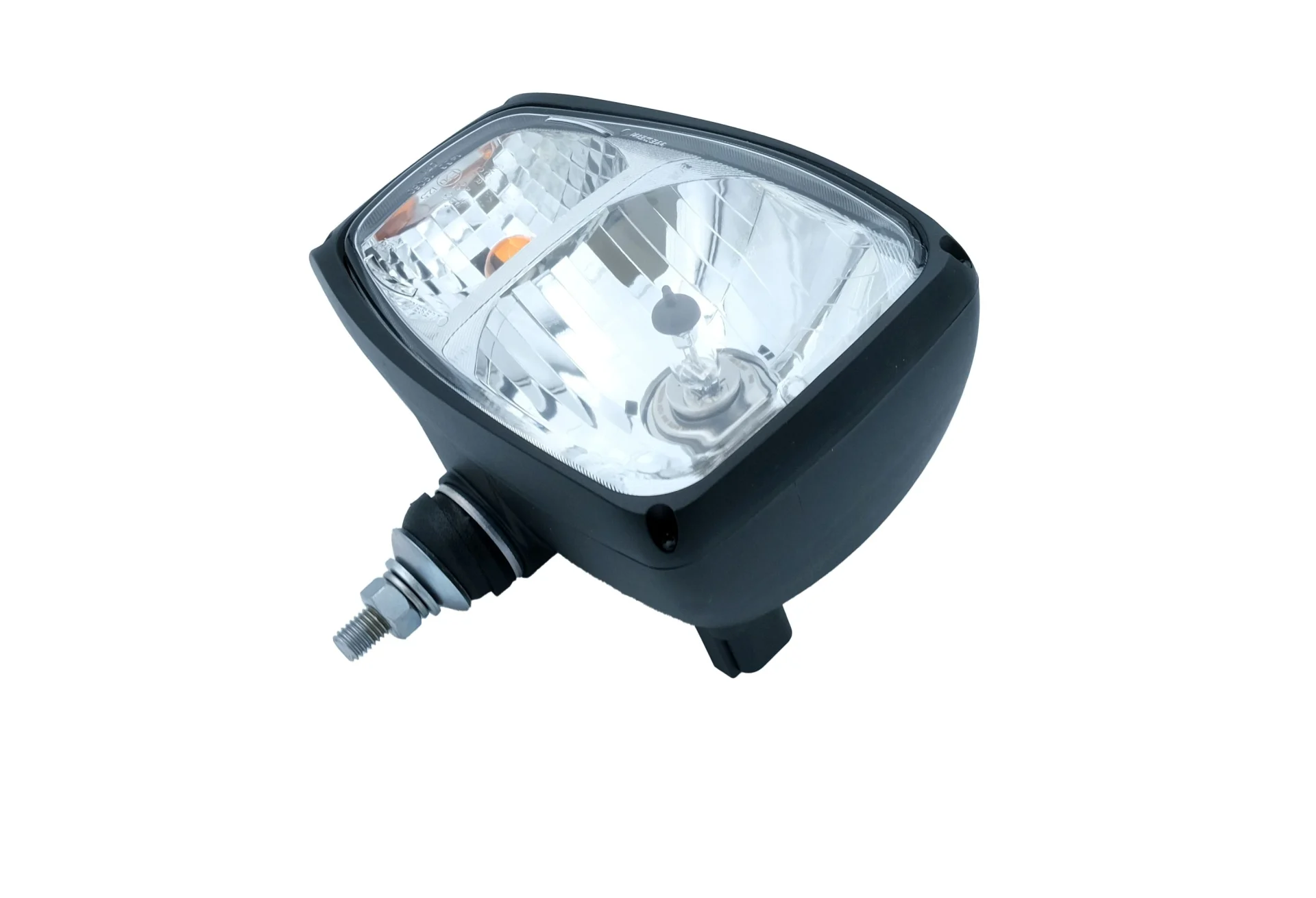Ensemble phare-clignotant Wesem H4, positionné à gauche, 150 x 225 x 120 mm, clignotant en haut, ampoule 12 V fournie Ensemble phare-clignotant Wesem H4, positionné à gauche, 150 x 225 x 120 mm, clignotant en haut, ampoule 12 V fournie
