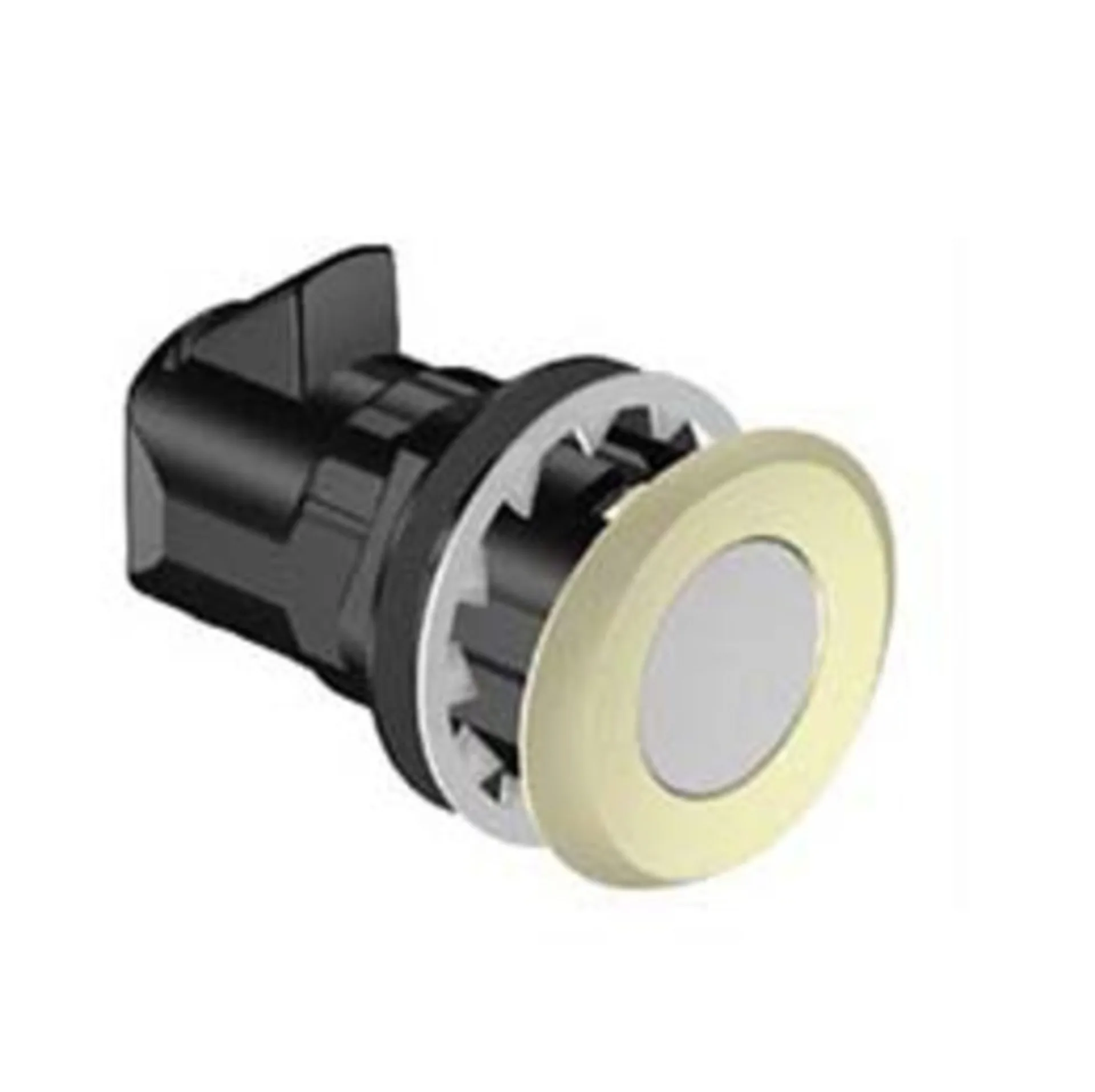Bouton-poussoir de porte laiton/chrome