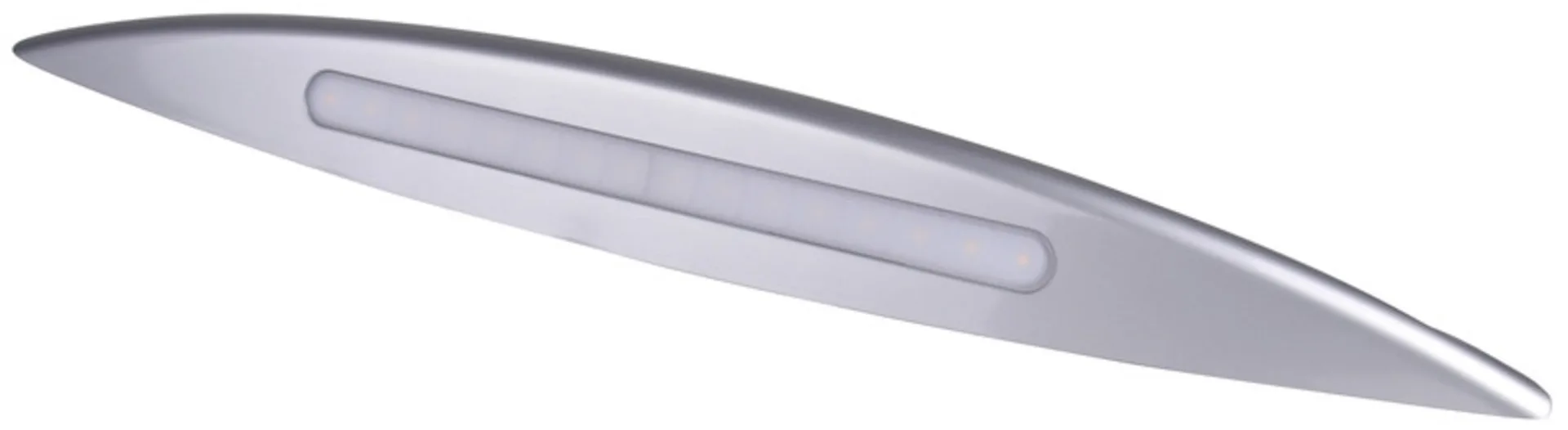 Luminaire d'auvent Overdoor avec gouttière intégrée - Argenté