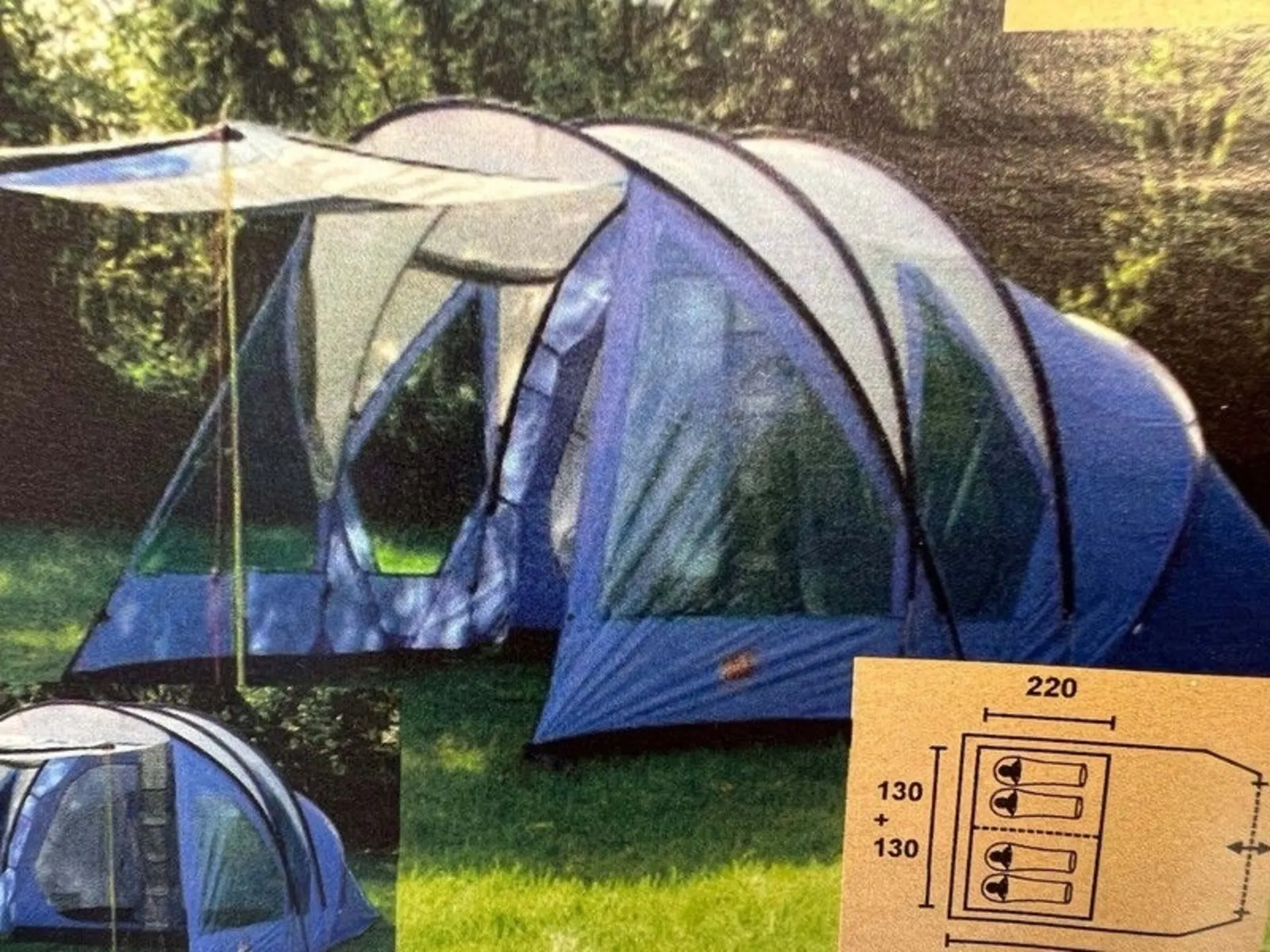 Familien-Touring-Zelt Takoma 4 mit grossem Wohnraum