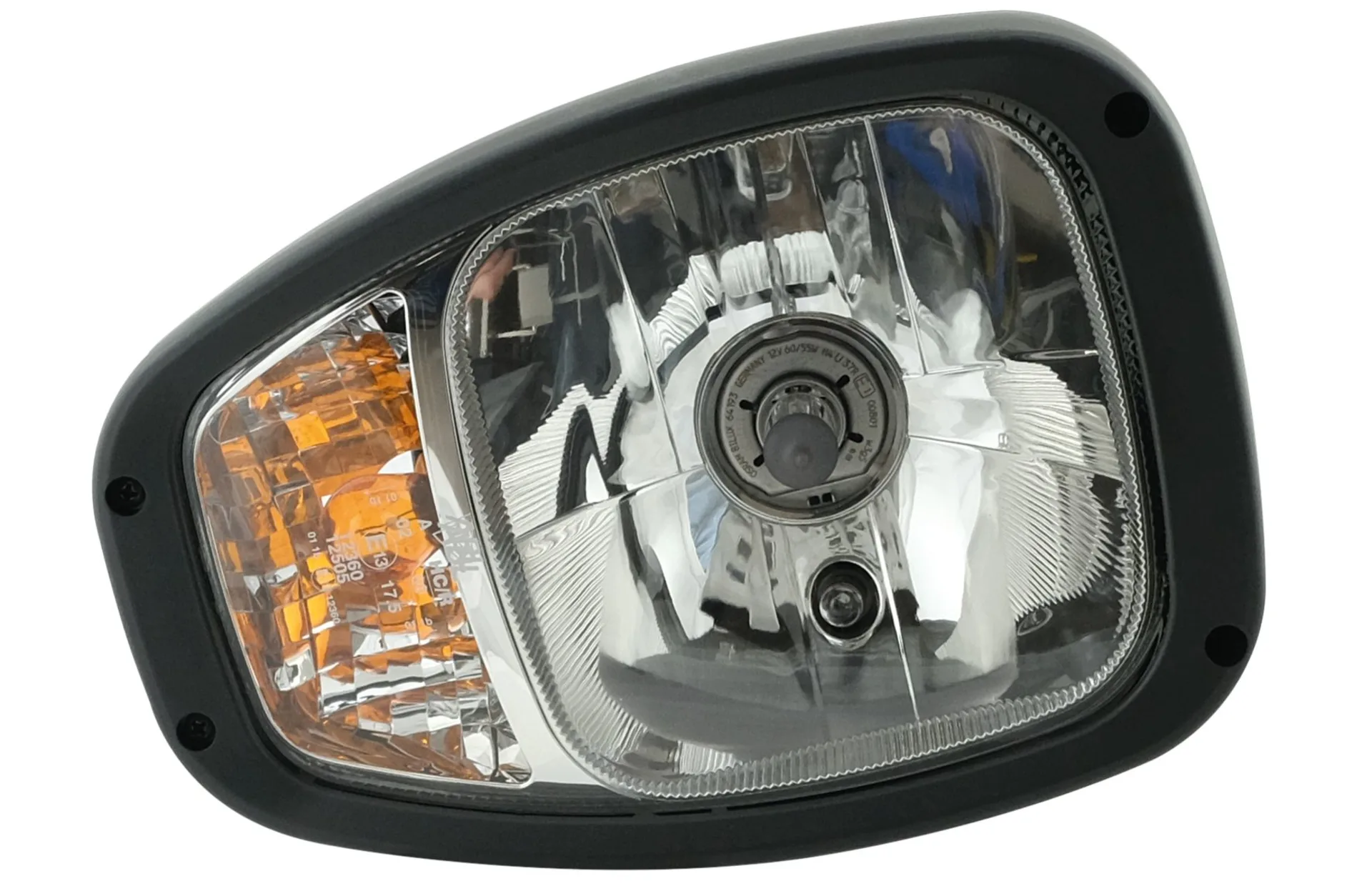 ABL - Halogen Aufbauscheinwerfer rechts 12 V Fern- und Abblendlicht (inkl. Blinker) Bef. unten