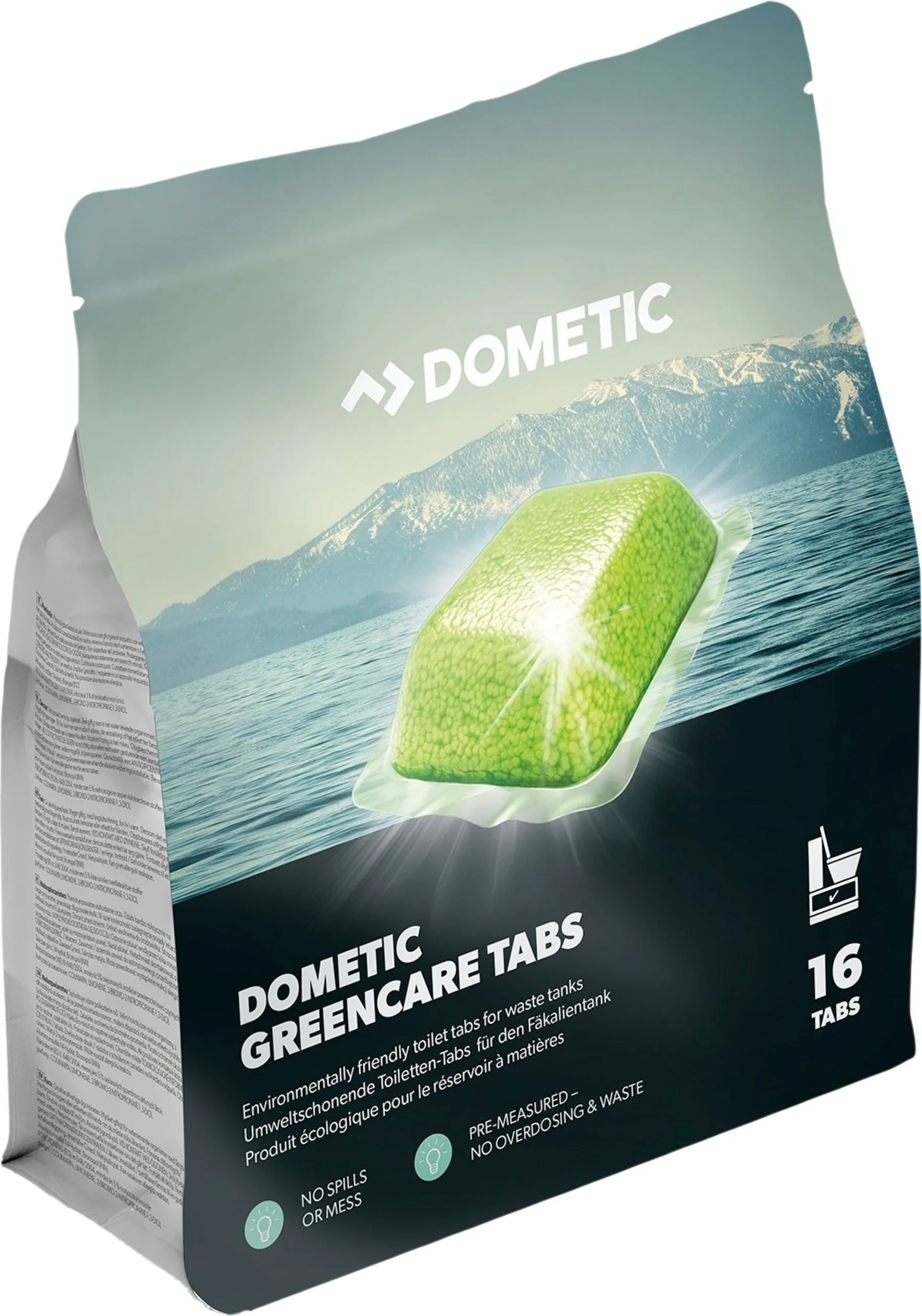 Additif sanitaire Dometic GreenCare, 16 comprimés en sachet Additif sanitaire Dometic GreenCare, 16 comprimés en sachet