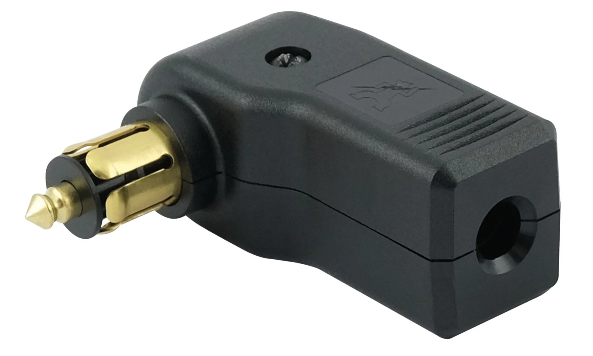 DIN Winkelstecker Heavy Duty max. 16 A, mit geschraubter Zugentlastung