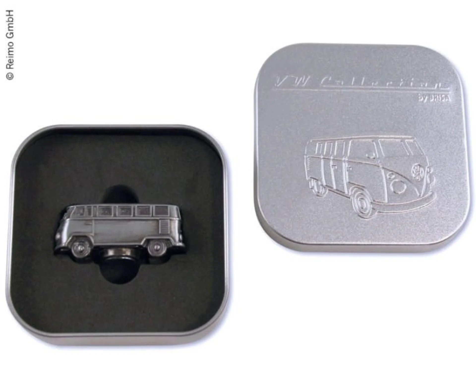 Mini-modèle VW Collection 3D avec aimant en aspect argenté antique