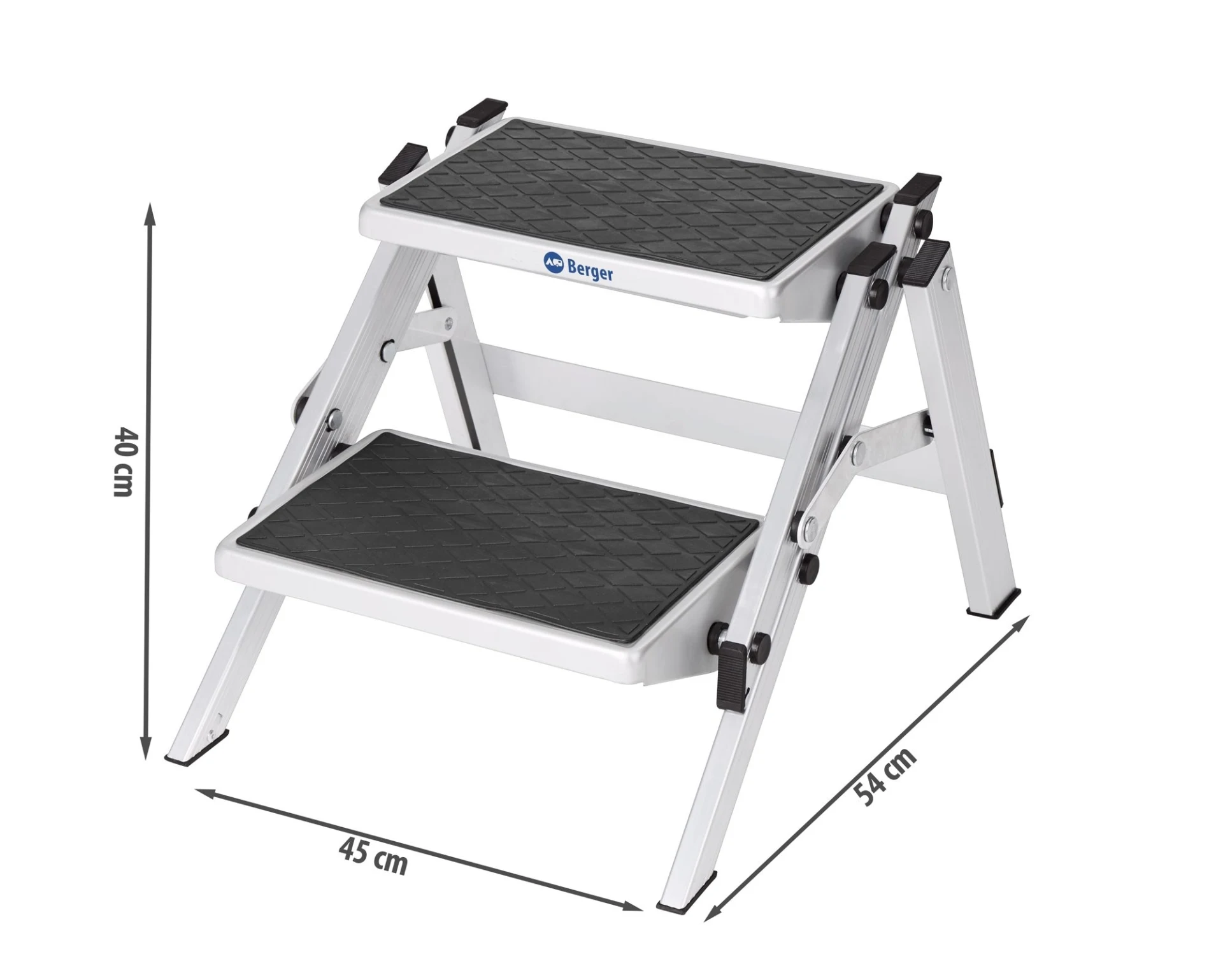 Berger Doppeltrittstufe Aluminium, klappbar