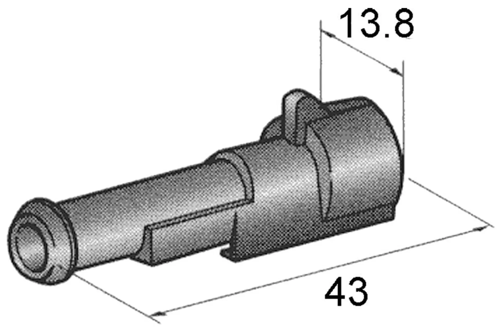 Boîtier de connecteur SUPERSEAL 1.5, 1 pôle Boîtier de connecteur SUPERSEAL 1.5, 1 pôle